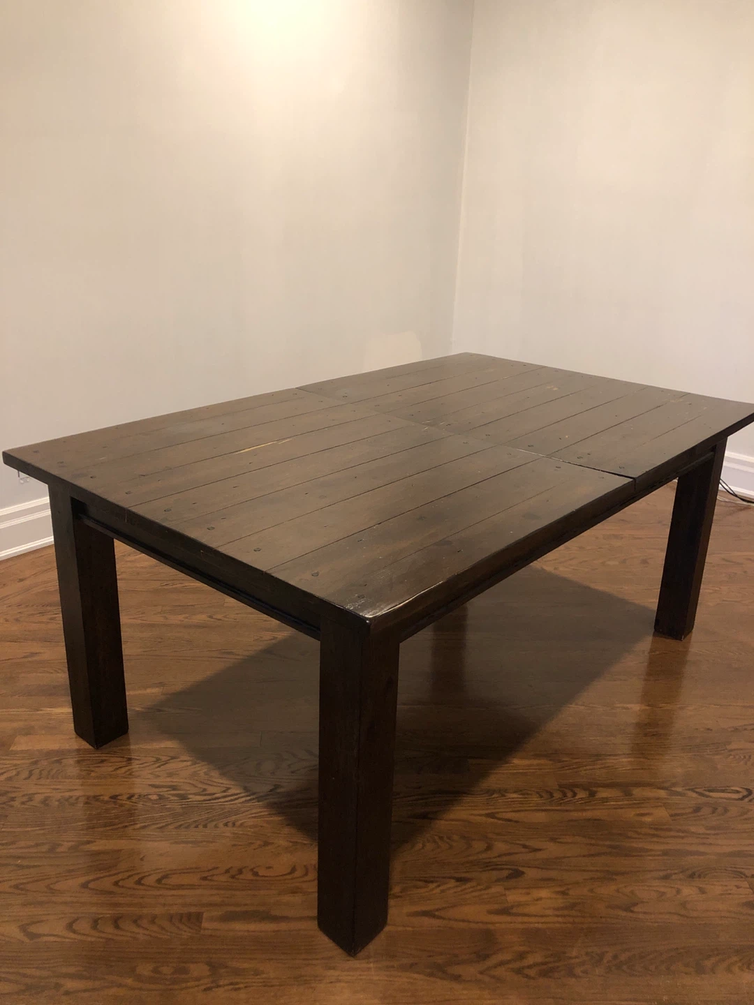 Dark Brown Wooden Dining Table