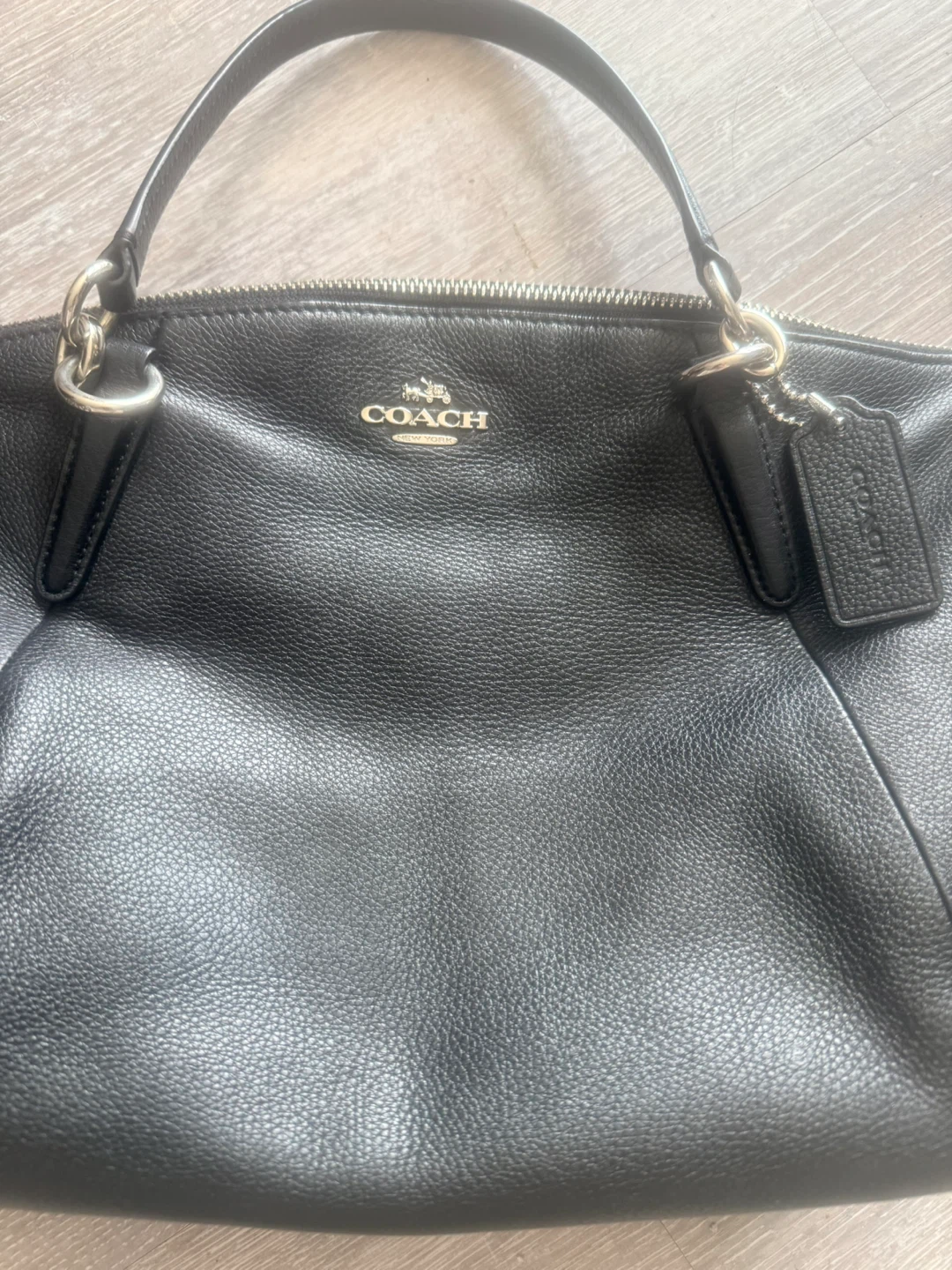 New Black Coach Leather crossbody purse - photo 3