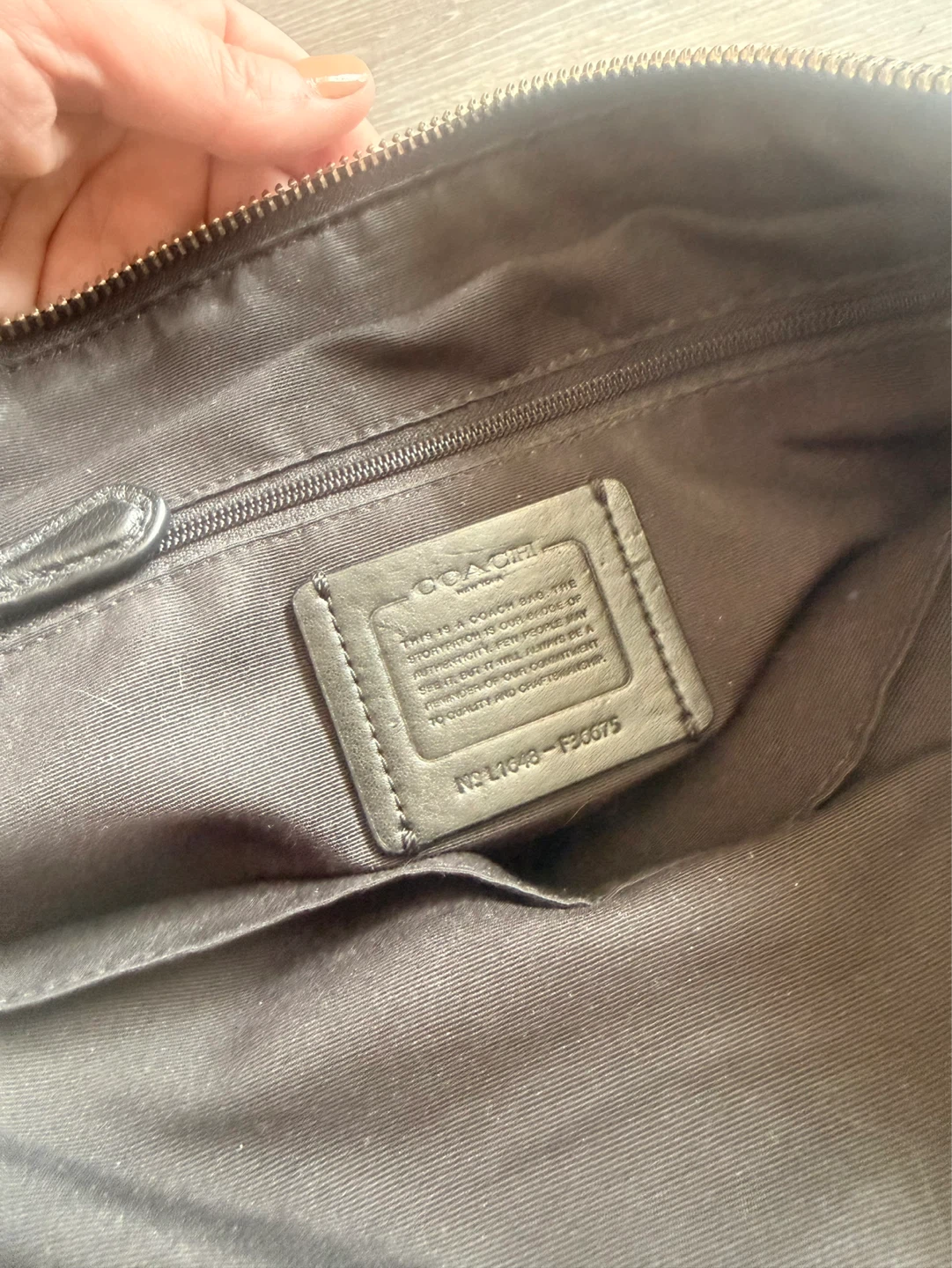 New Black Coach Leather crossbody purse - photo 2