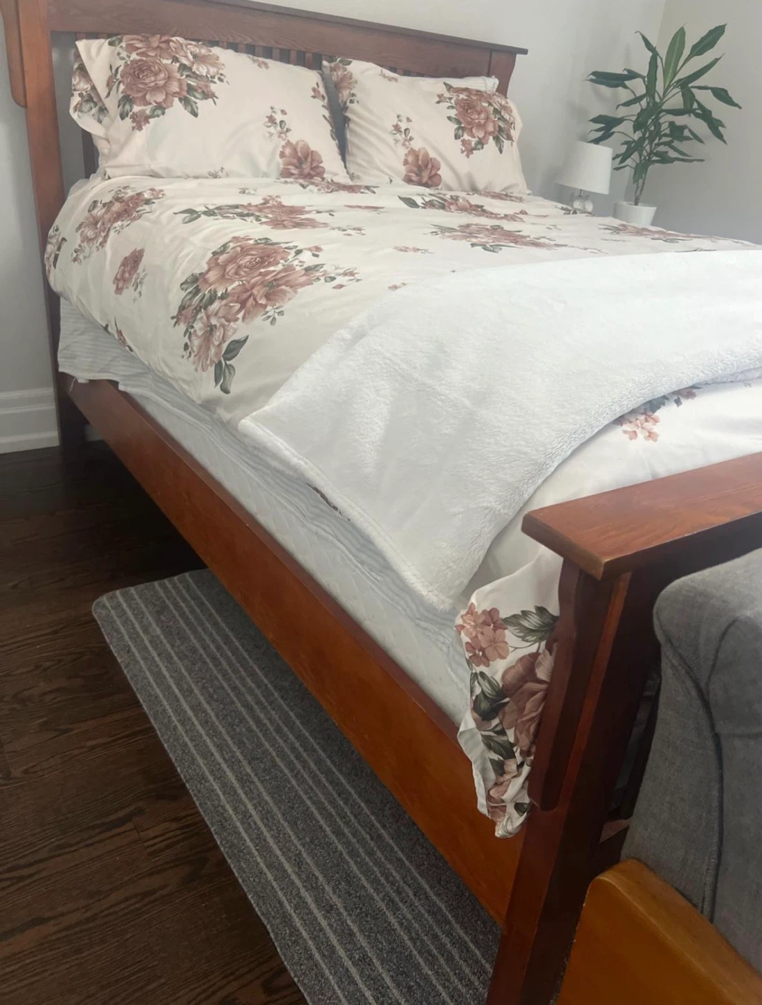 Free Solid Wood Bedroom Set - Dresser, Nightstand, Bed Frame