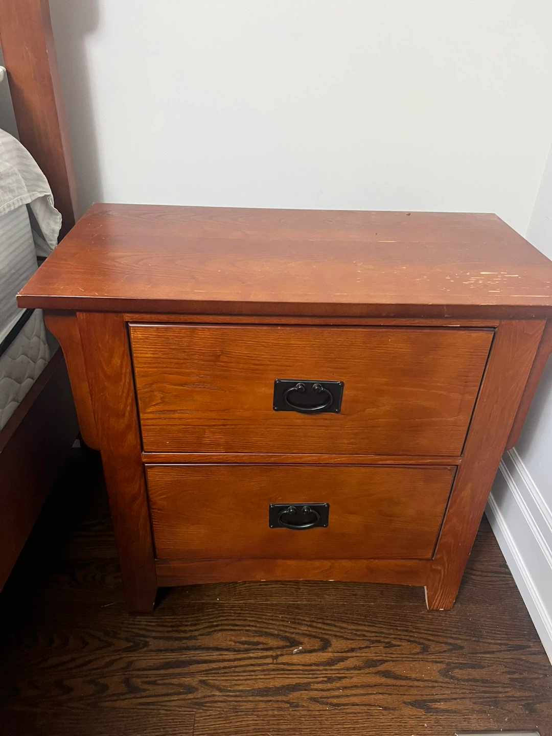 Free Solid Wood Bedroom Set - Dresser, Nightstand, Bed Frame - photo 2