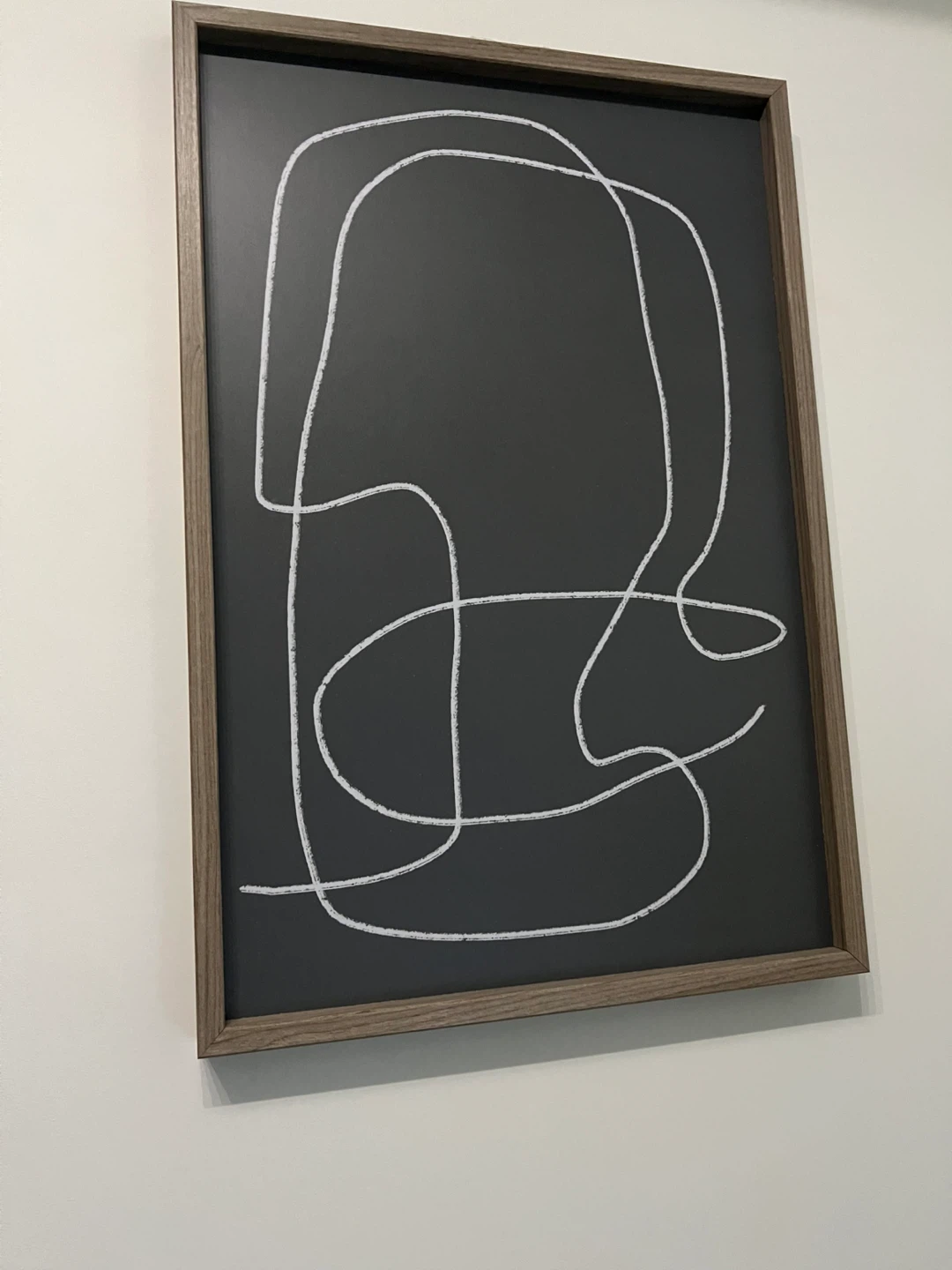 Framed Abstract Line Art Wall Decor