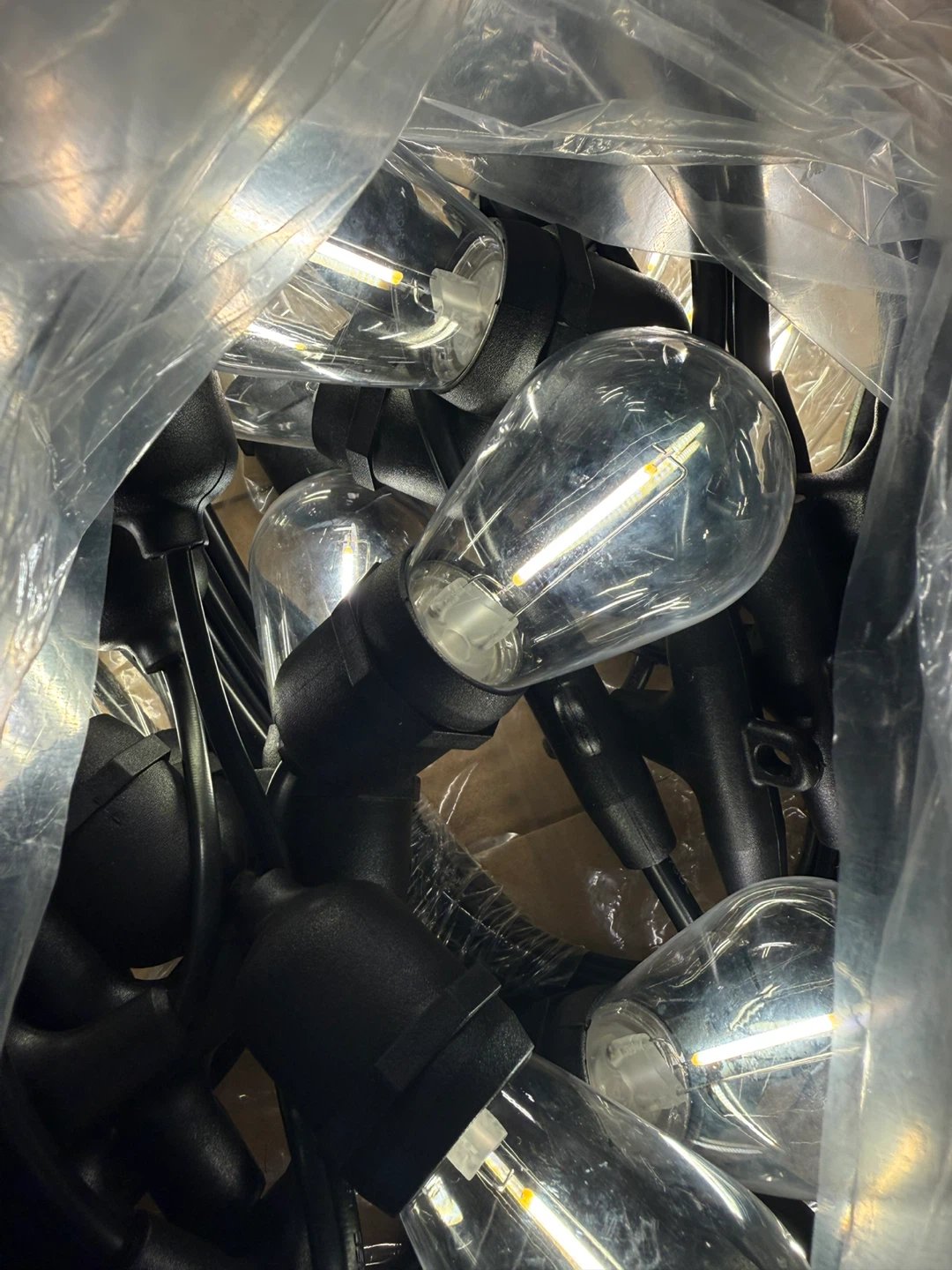 Outdoor String Lights - 50 ft, 20 Bulbs
