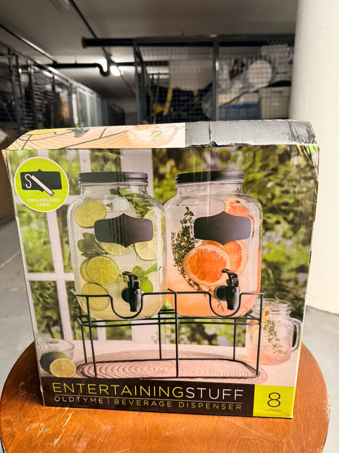 ENTERTAININGSTUFF Old Tyme Beverage Dispenser - Set of 2