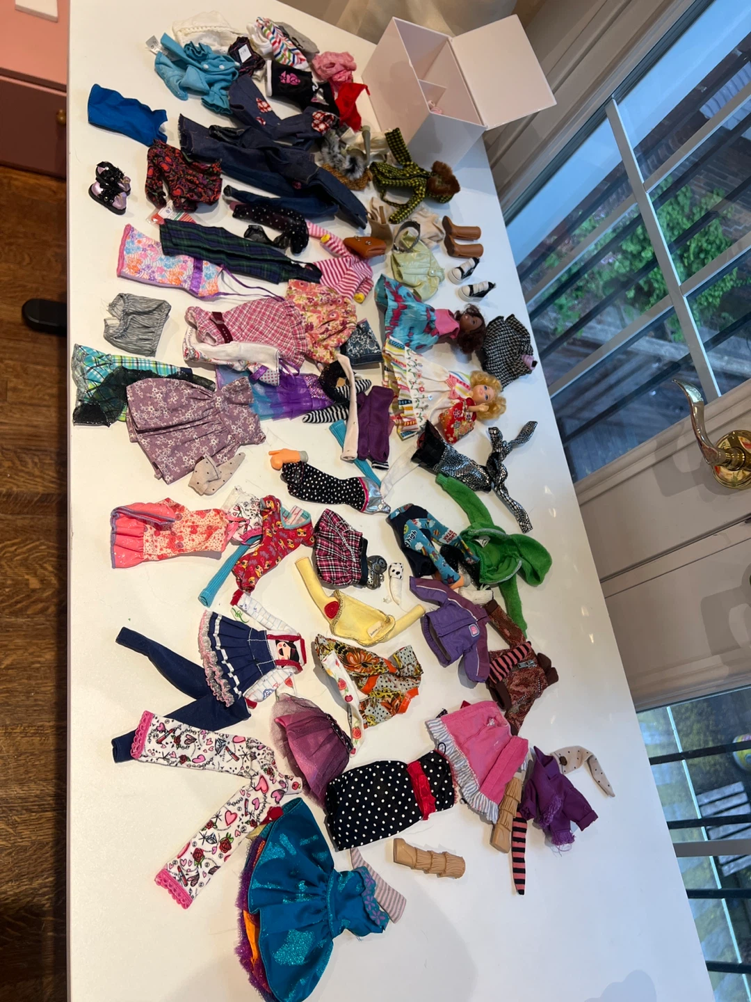 Assorted Doll Clothes and Accessories Lot