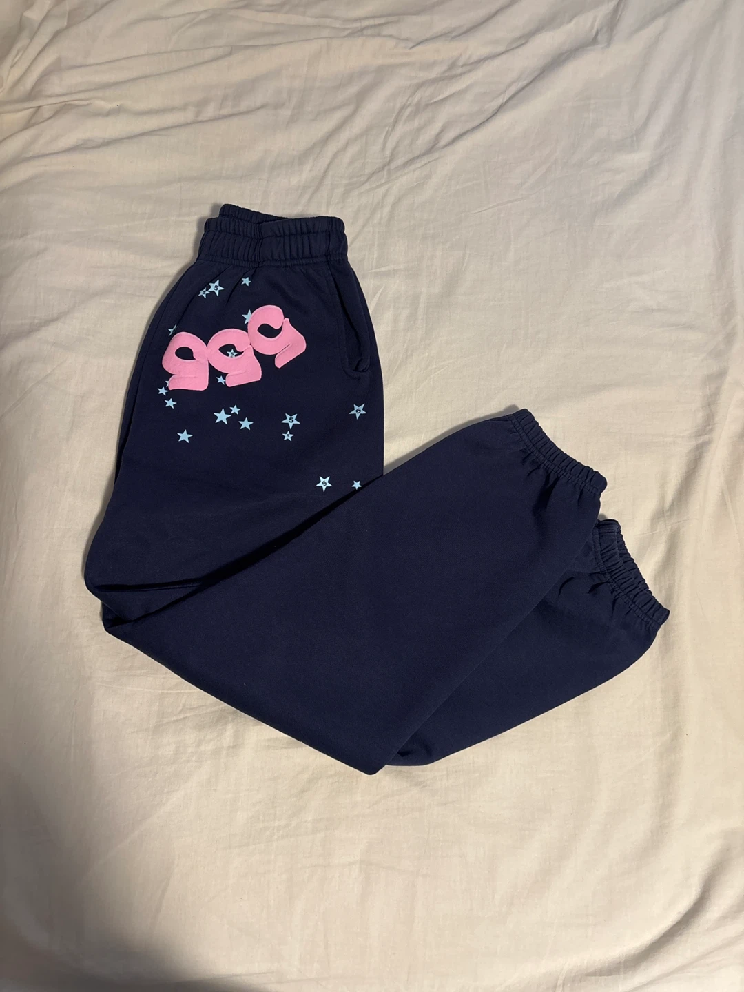Navy Blue Spider Sweatpants