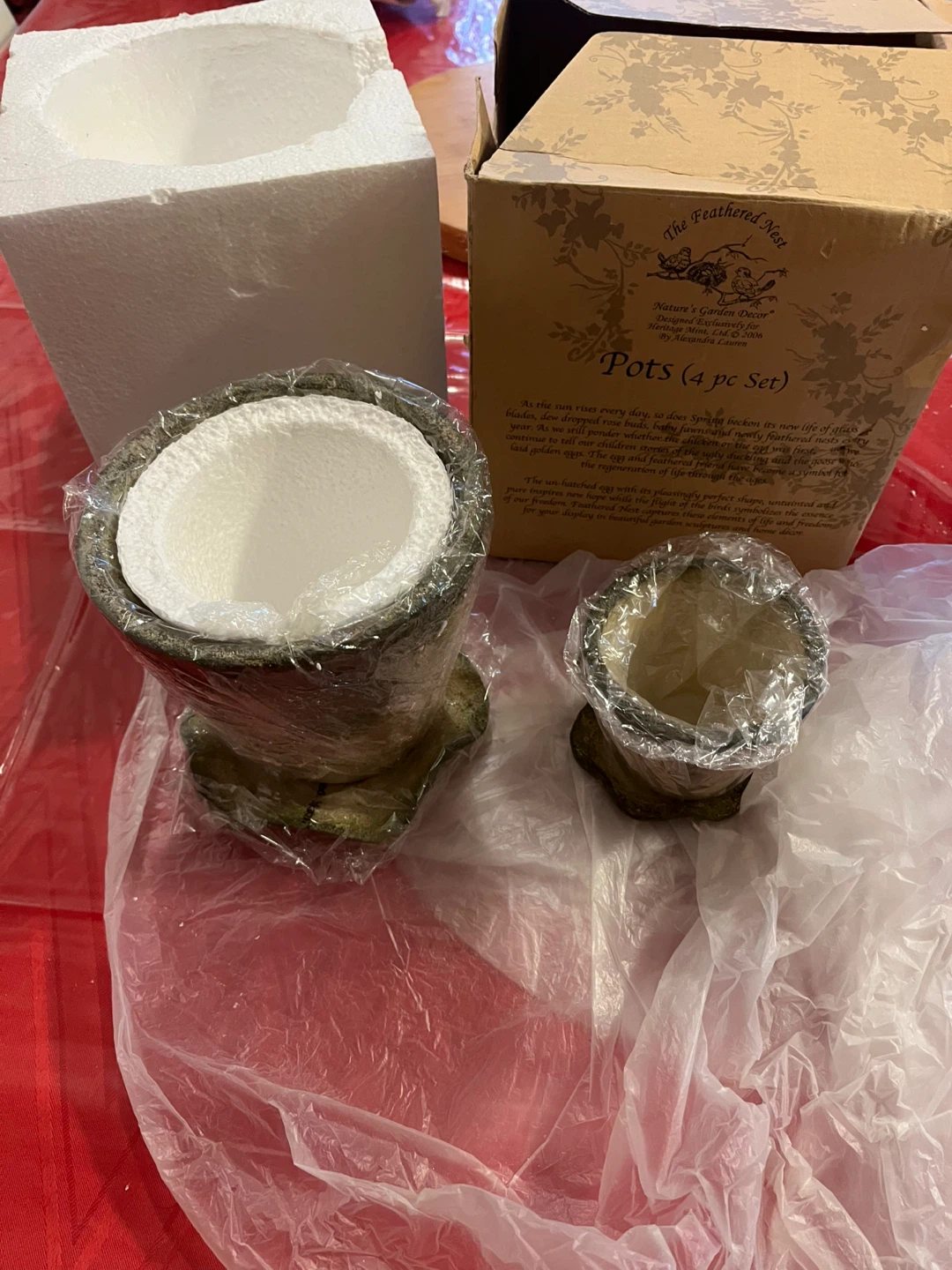 Nature's Garden Decor "The Feathered Nest" Pots (4 pc Set) - photo 4