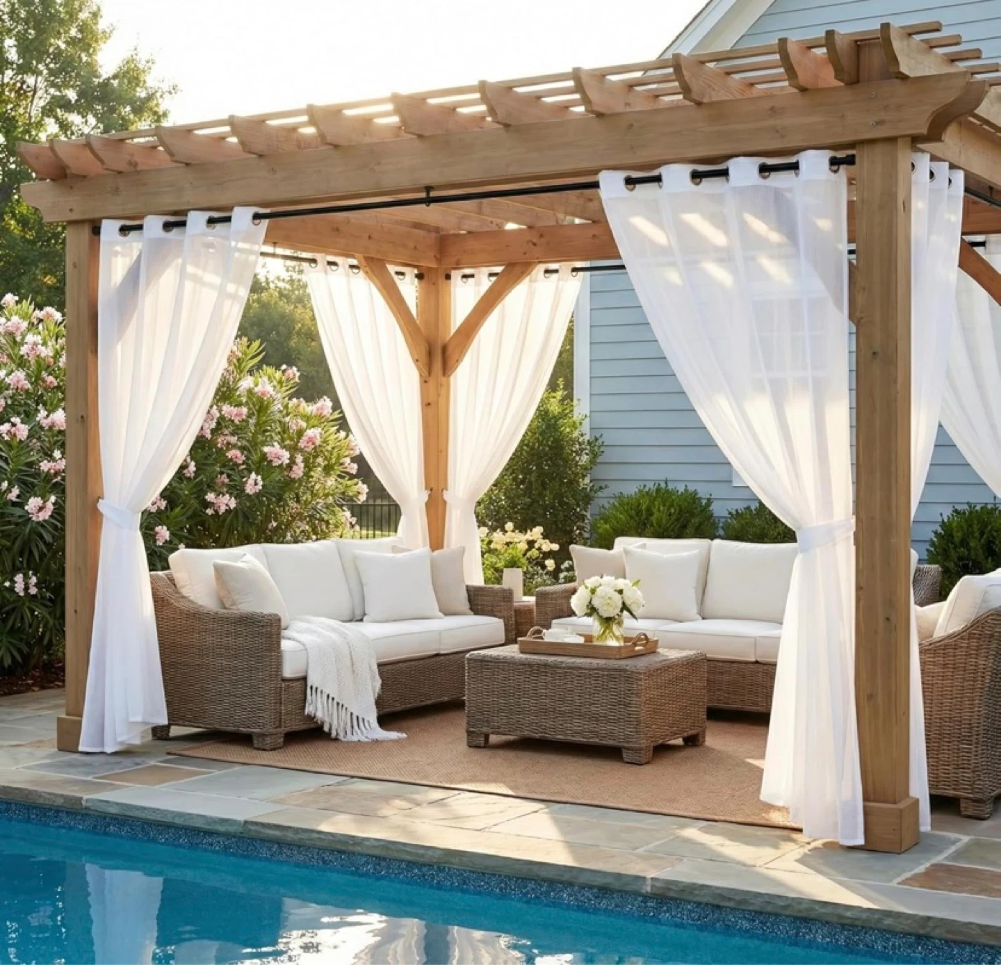 New Outdoor Sheer Curtains 4 Panels - photo 5