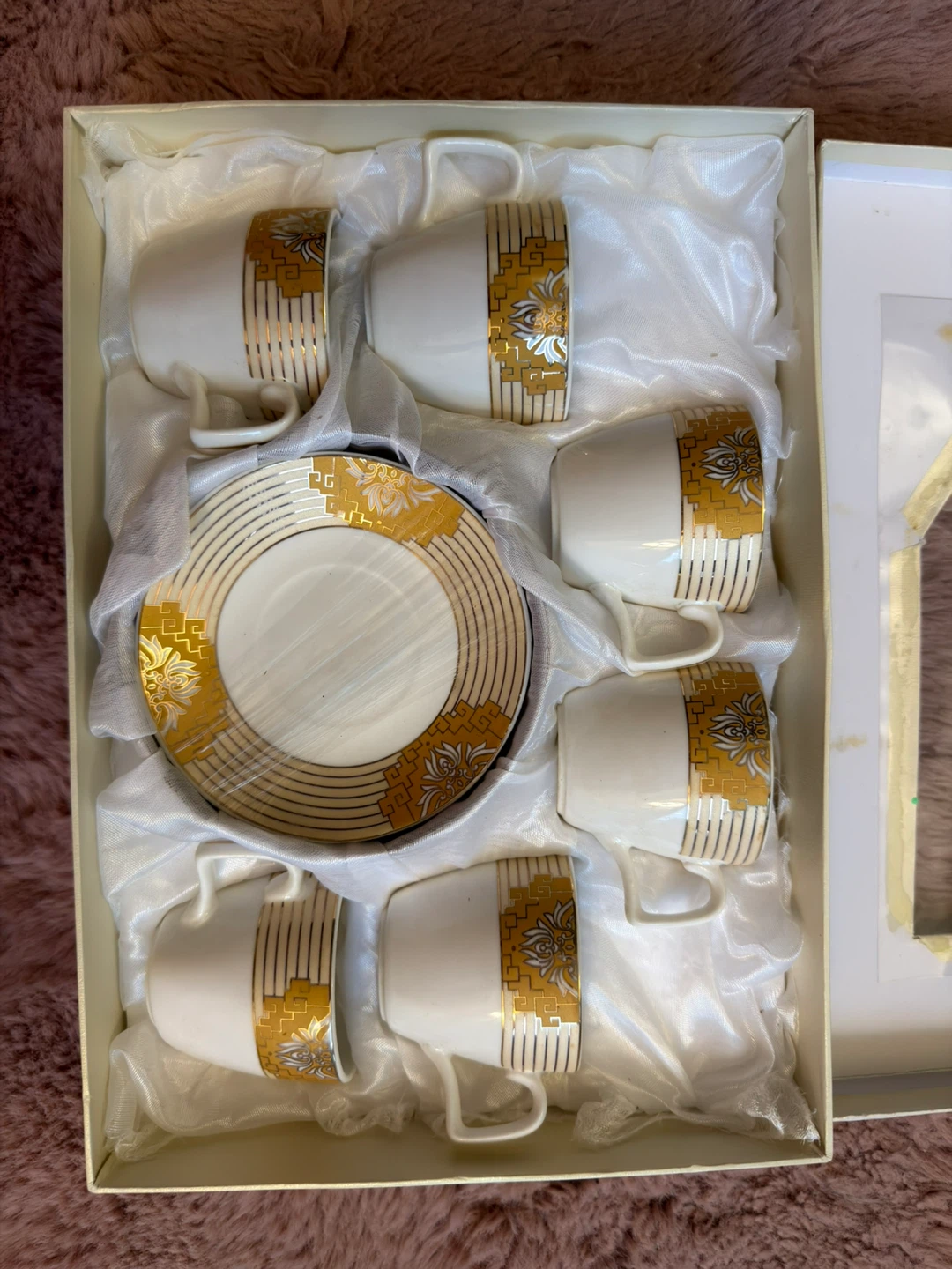 6-Piece Coffee Cup and Saucer Set