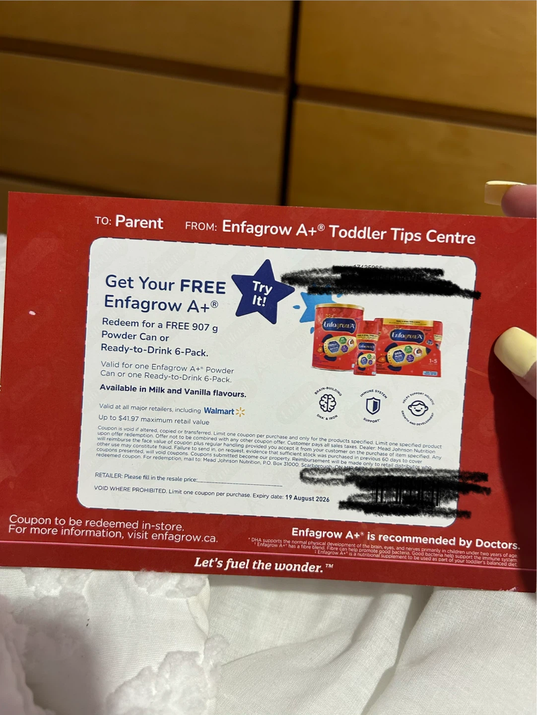 Enfagrow A+ Toddler Tips Centre Coupon #freecycle