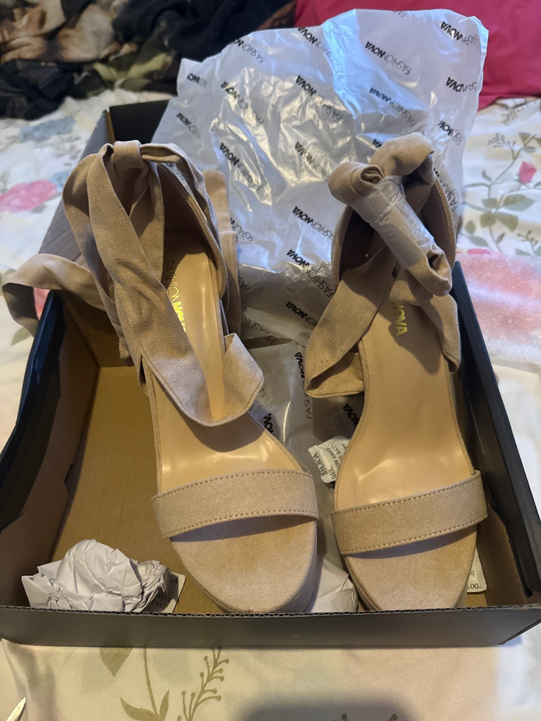 Fashion Nova Strappy Platform Heels - photo 2