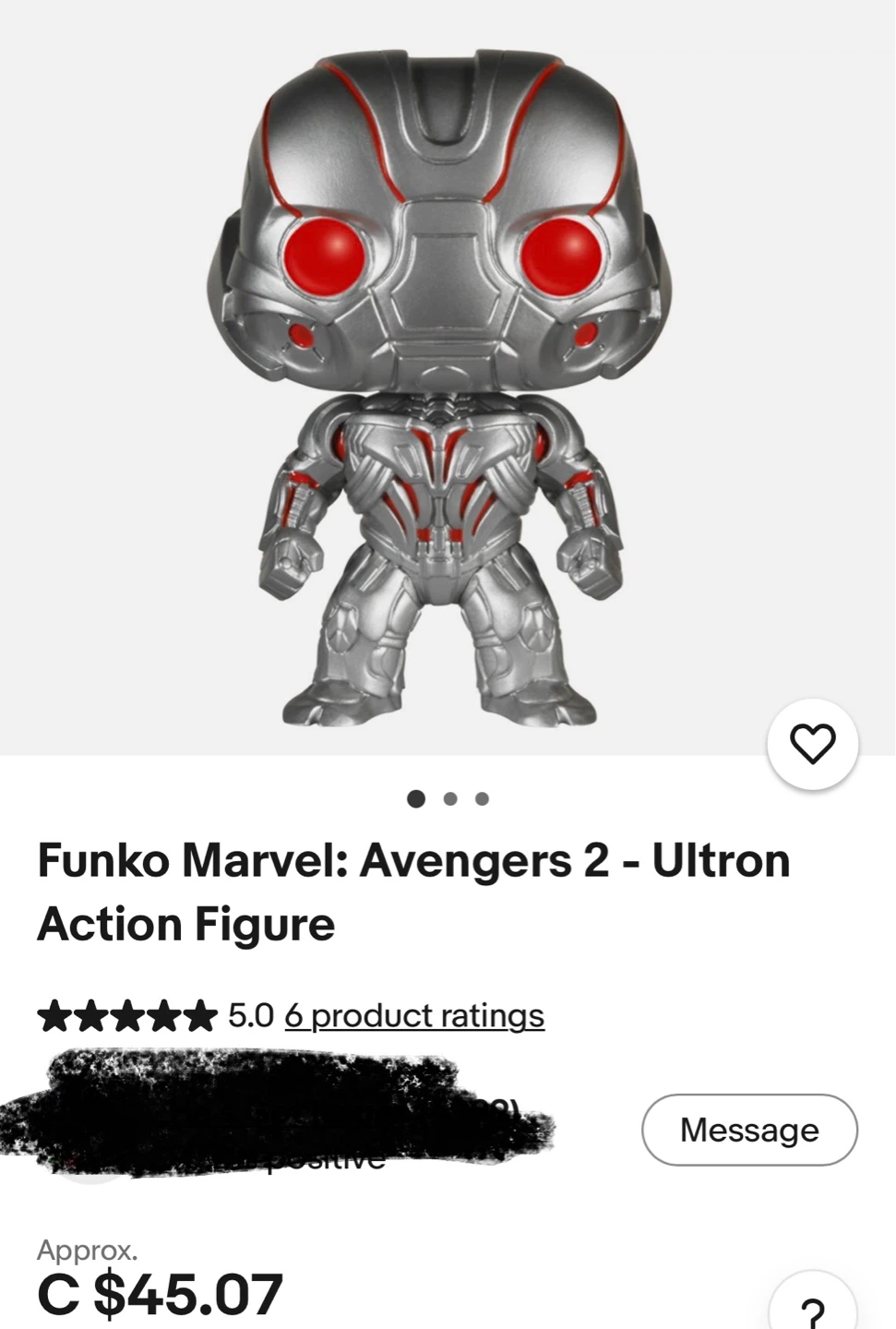 Funko Pop! Marvel Ultron #72 - no box - photo 4