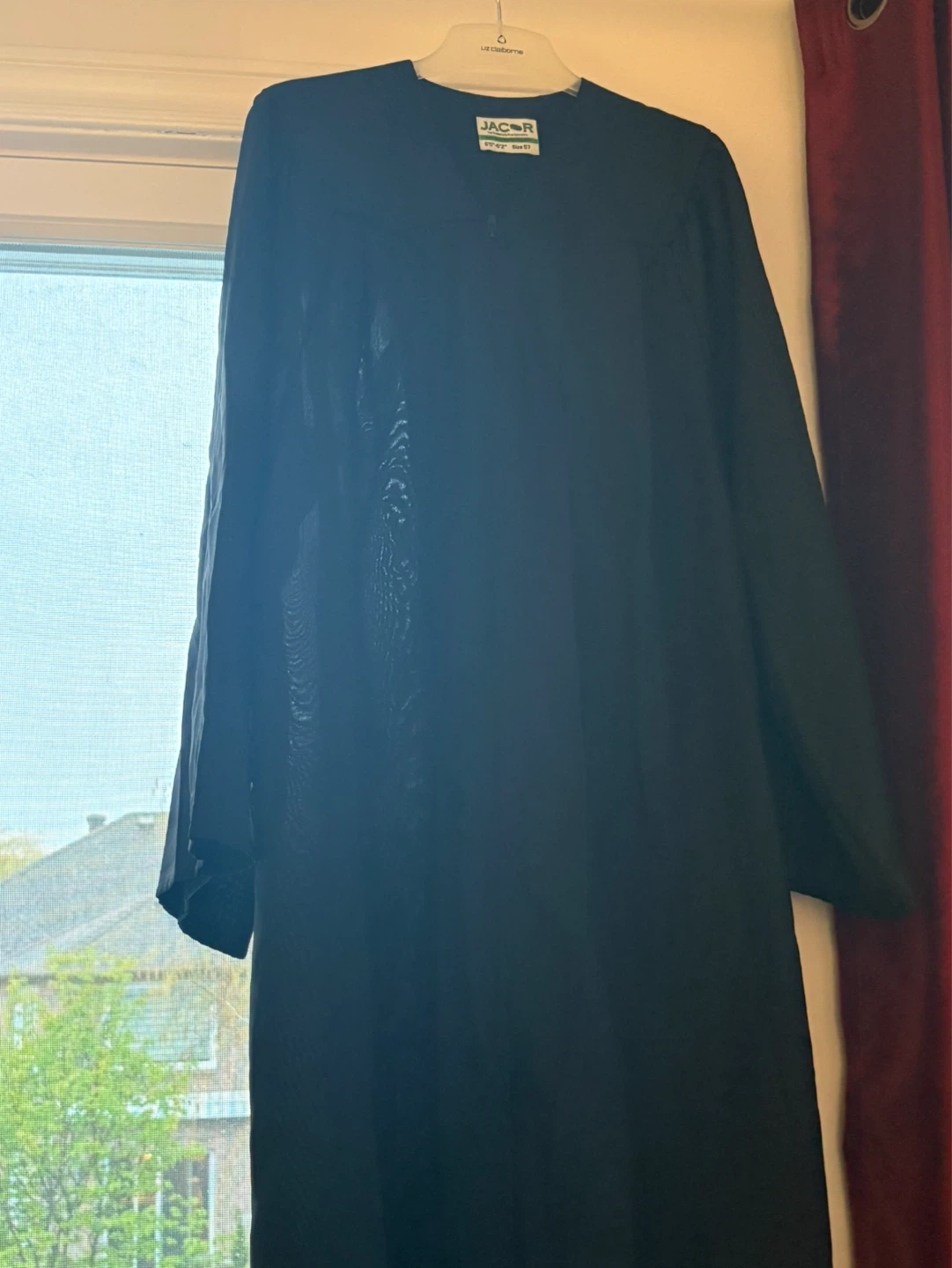 JAC-R Black Long Sleeve  graduation gown