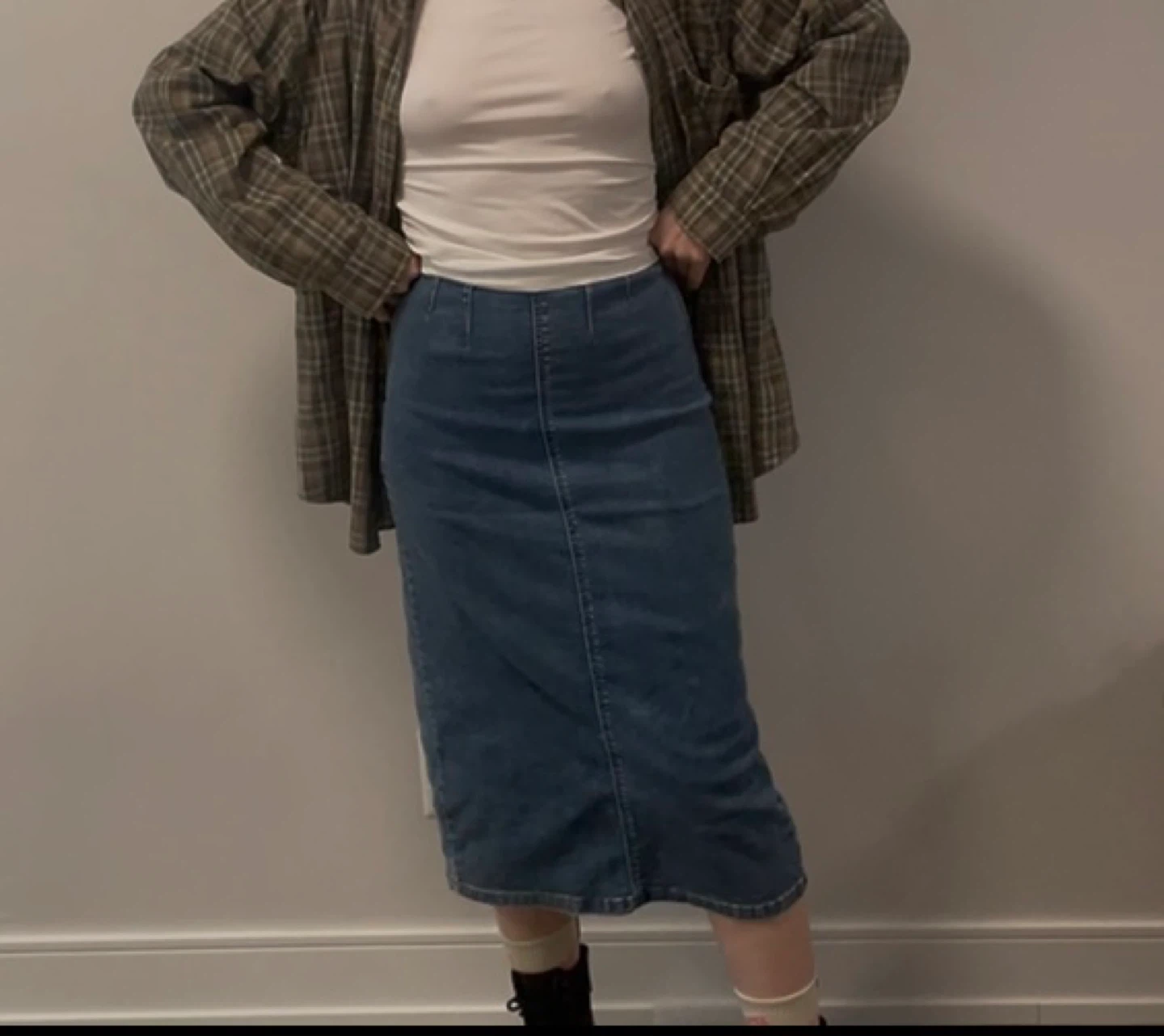 Denim Maxi Skirt