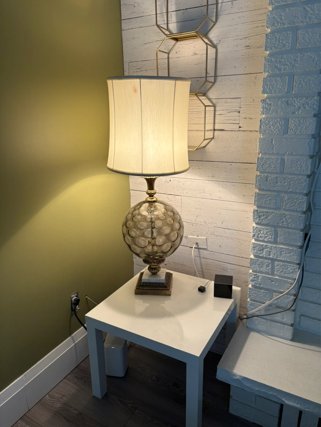 Vintage Glass Globe Table Lamp - Set of 2 - photo 2