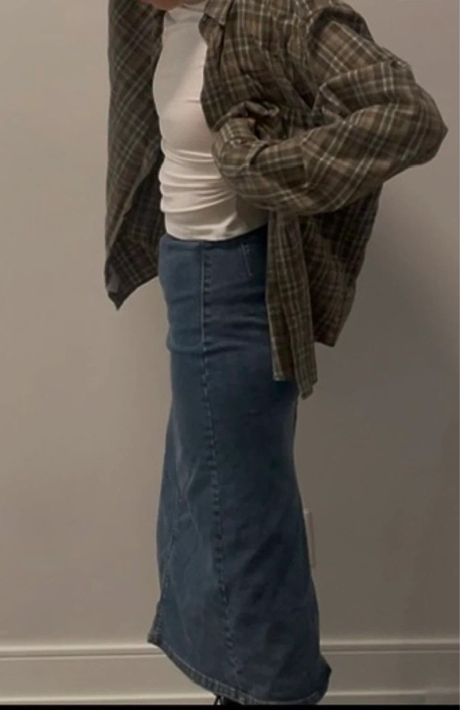 Denim Maxi Skirt - photo 3