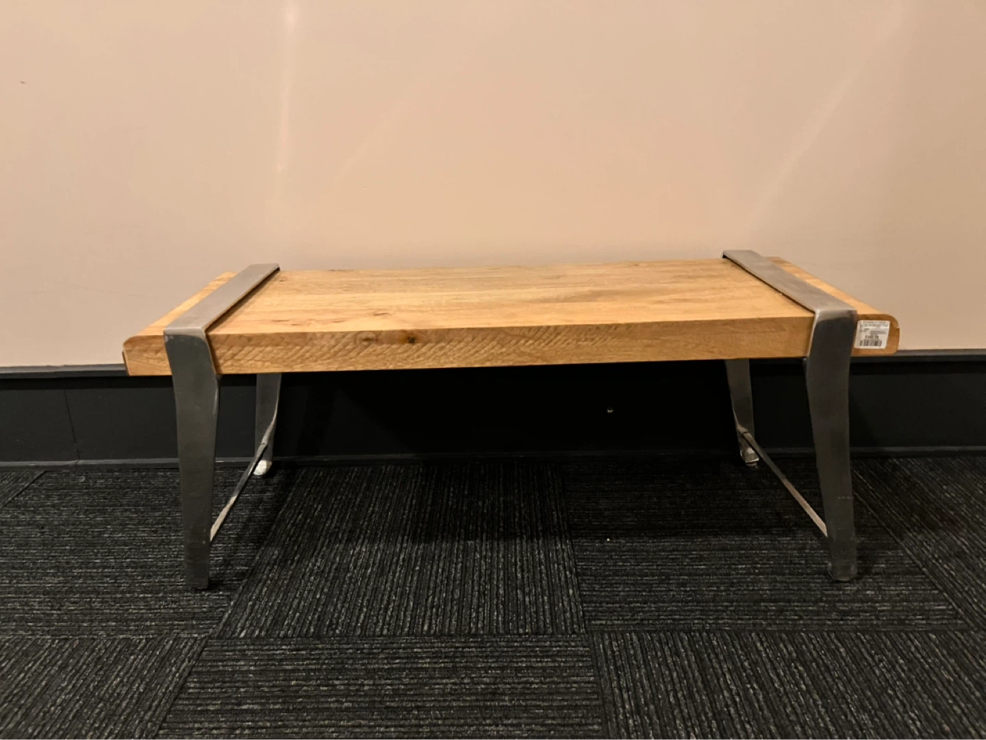 HOMESENSE Wooden Bench with Metal Legs