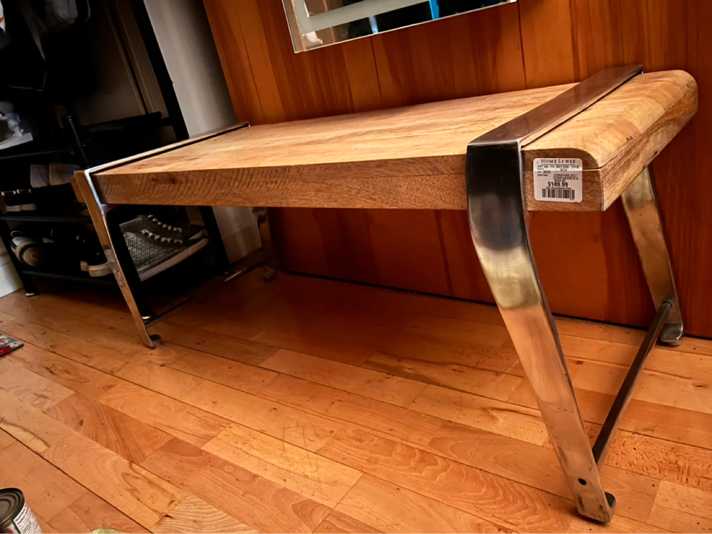 HOMESENSE Wooden Bench with Metal Legs - photo 4