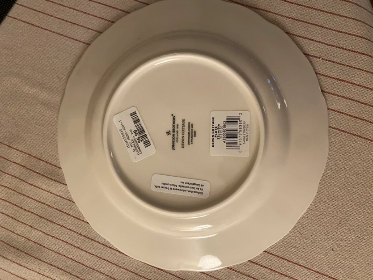 4x Johnson Brothers Devon Cottage Plate Blue Floral - photo 2