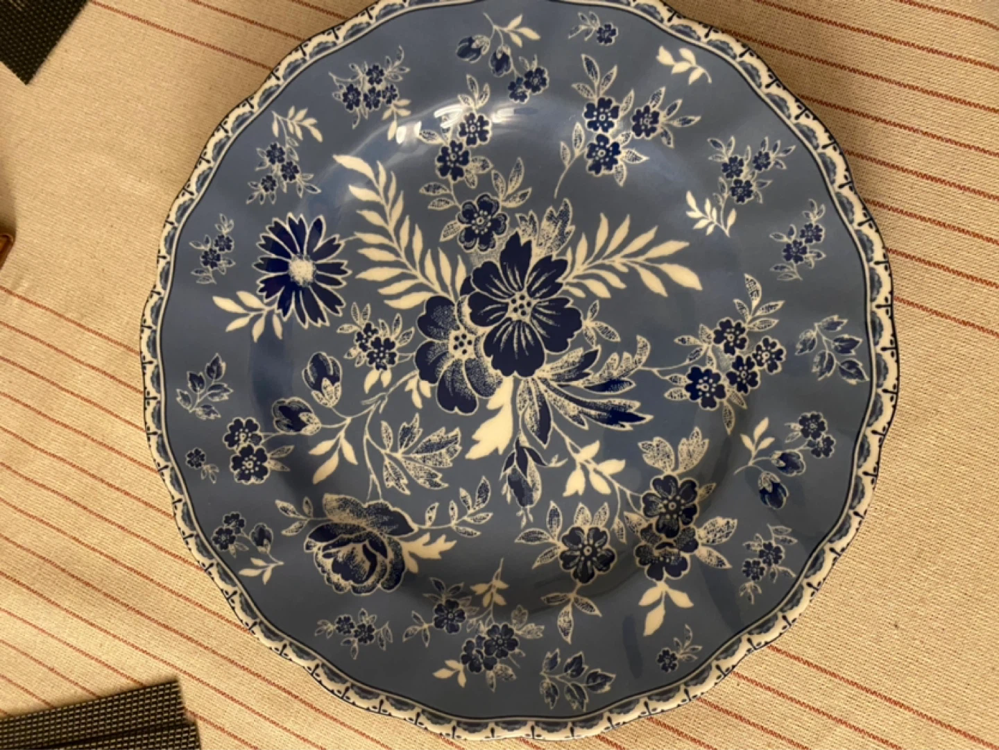 4x Johnson Brothers Devon Cottage Plate Blue Floral