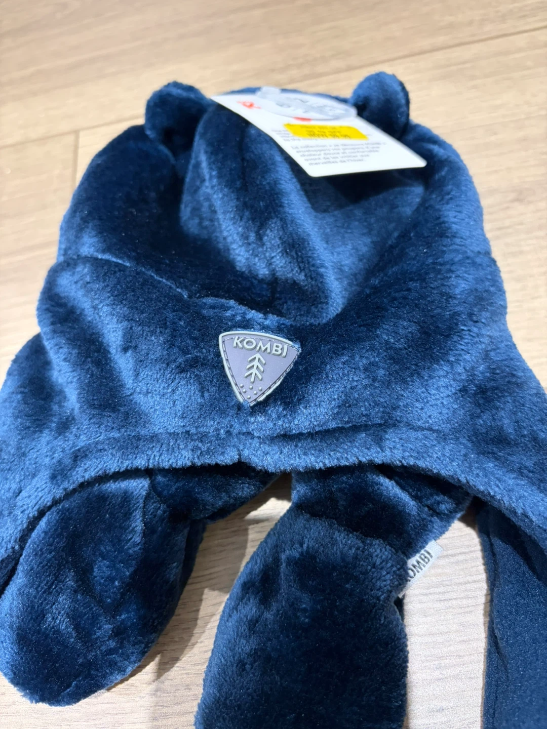 Kombi Blue Faux Fur Hat with Mittens (6-12m) & Booties