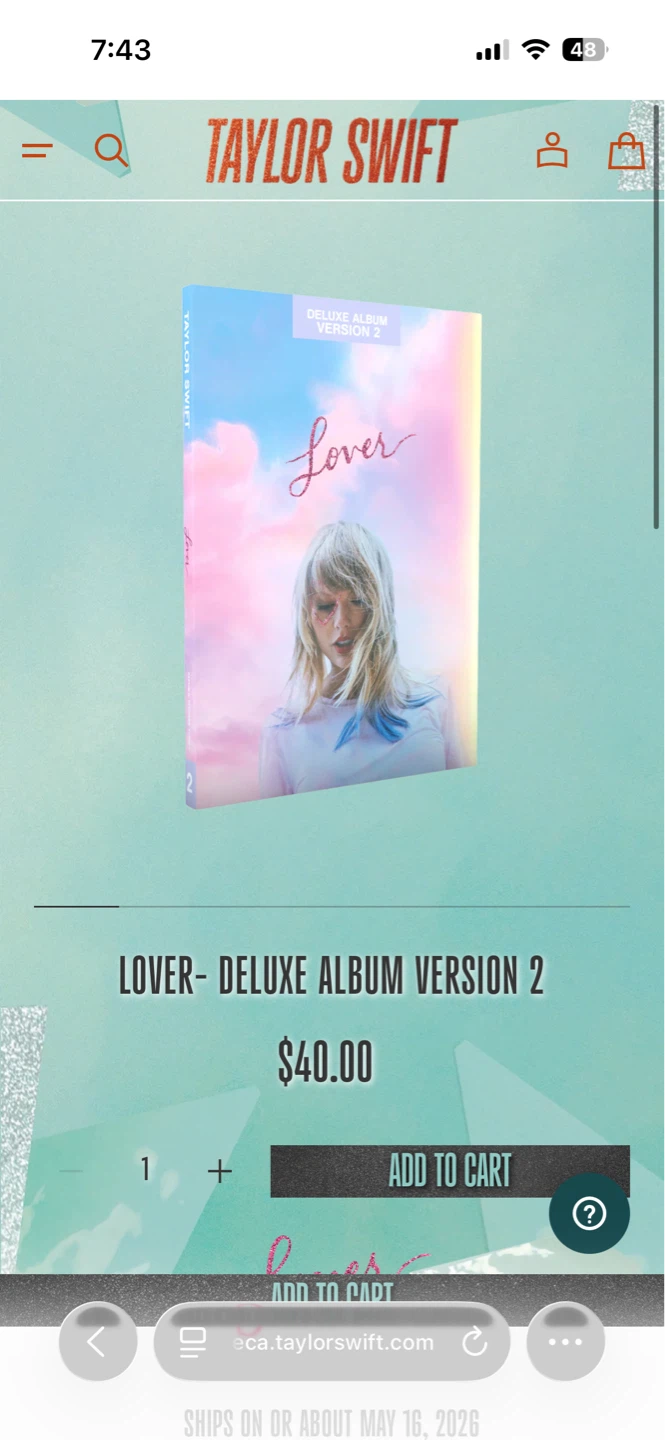 Taylor Swift Lover Deluxe Album Version 2 CD - photo 3