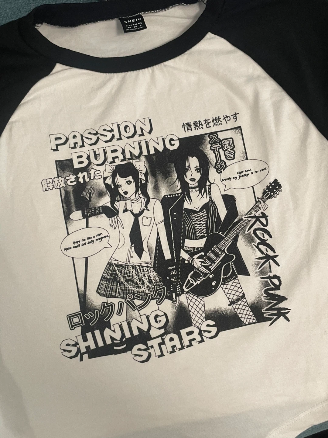 SHEIN Graphic Long Sleeve Raglan Shirt - photo 3