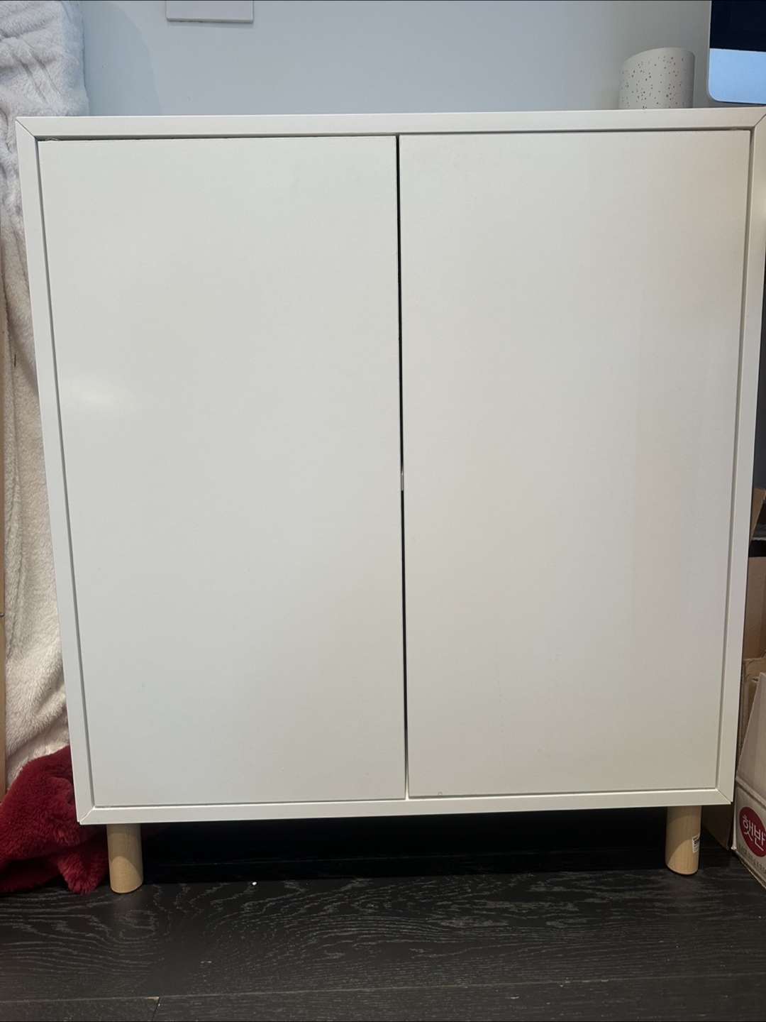 White Cabinet with legs