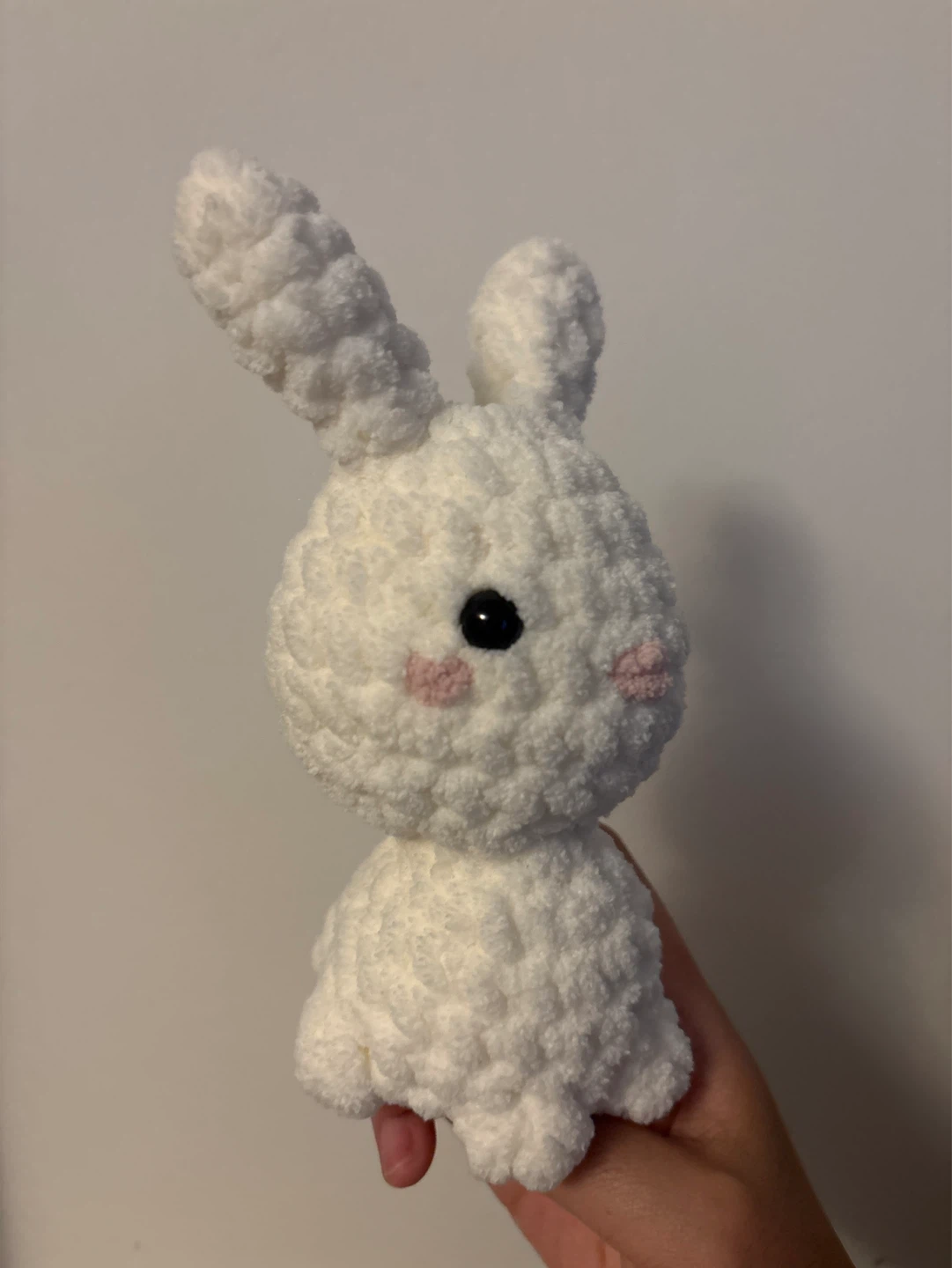 Handmade Crochet White Bunny - photo 3