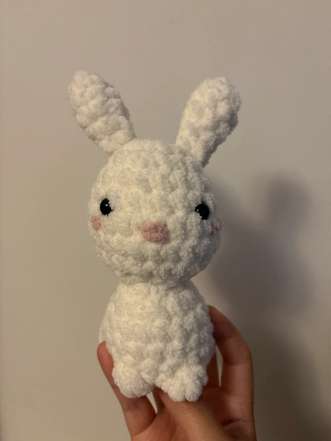 Handmade Crochet White Bunny