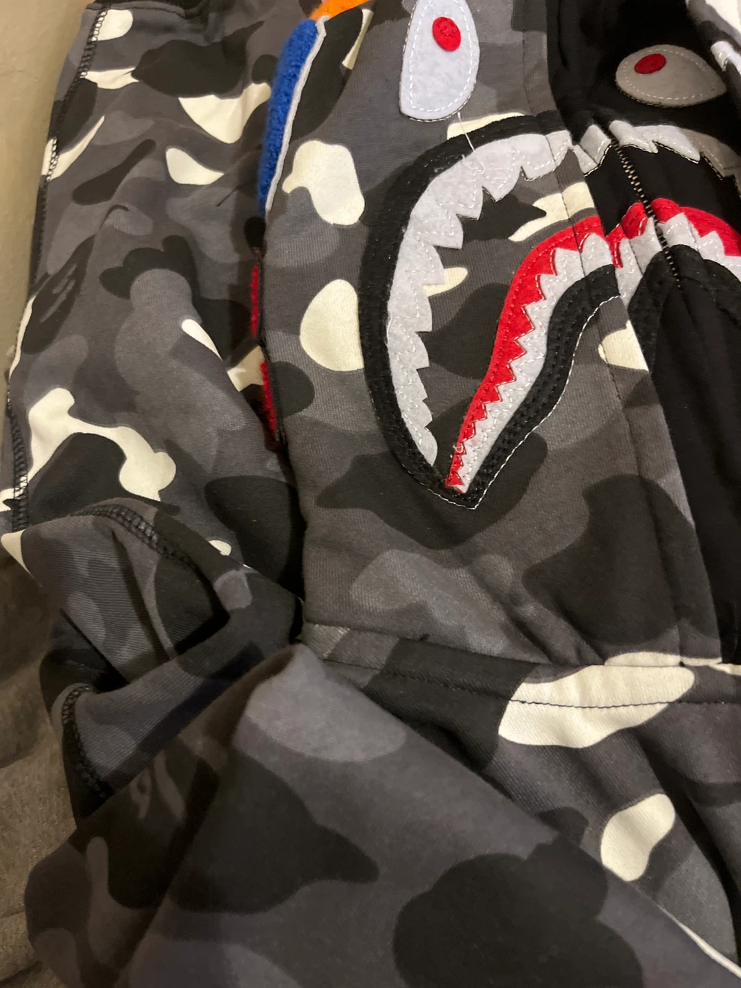 BAPE Shark Camo Full Zip Hoodie - photo 2