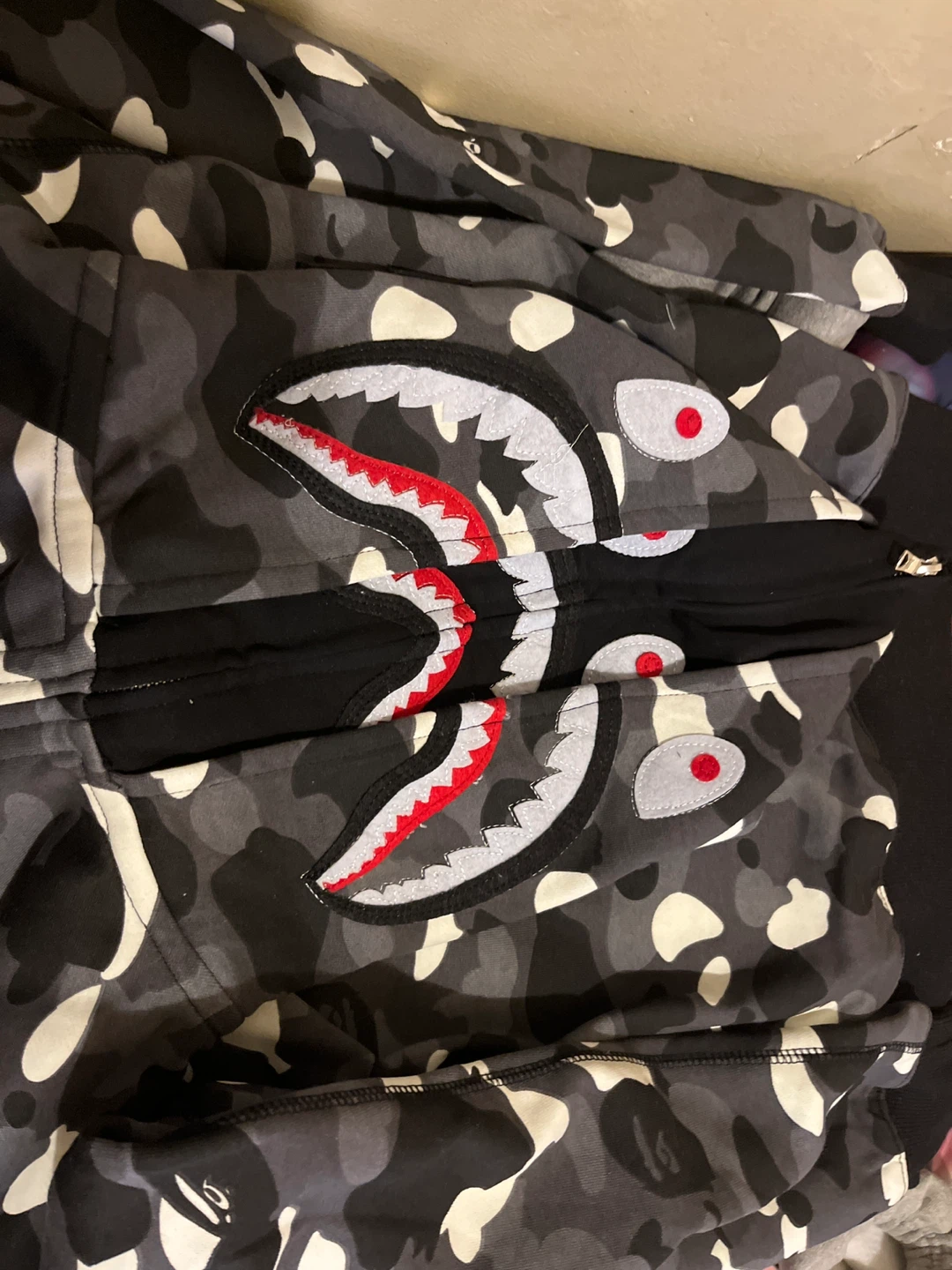 BAPE Shark Camo Full Zip Hoodie