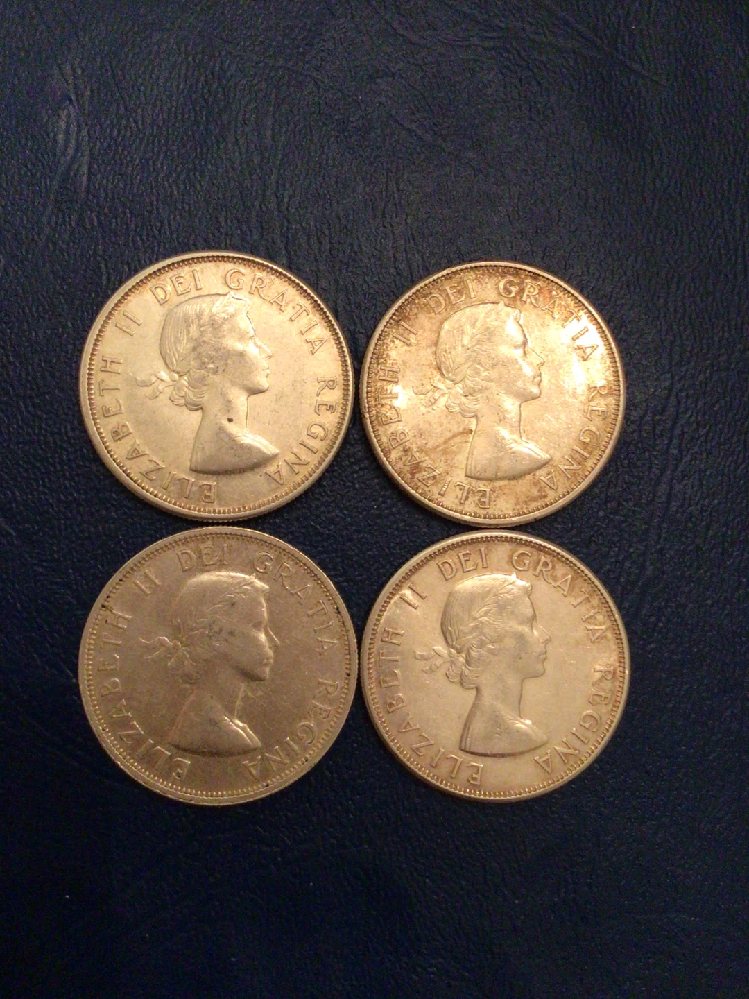 Canadian Silver 50 Cent Coins 1959 & 1962 - photo 2