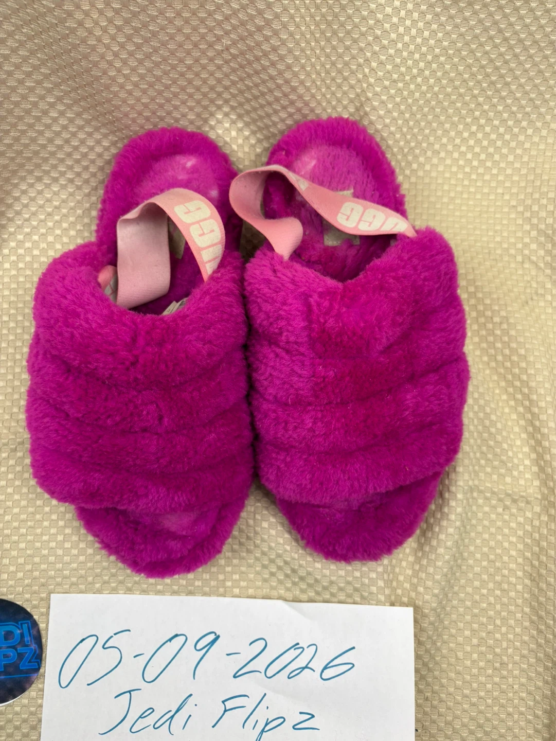 Ugg Fluff Yeah Slide Sandals - Fuchsia - Size 7 - photo 2