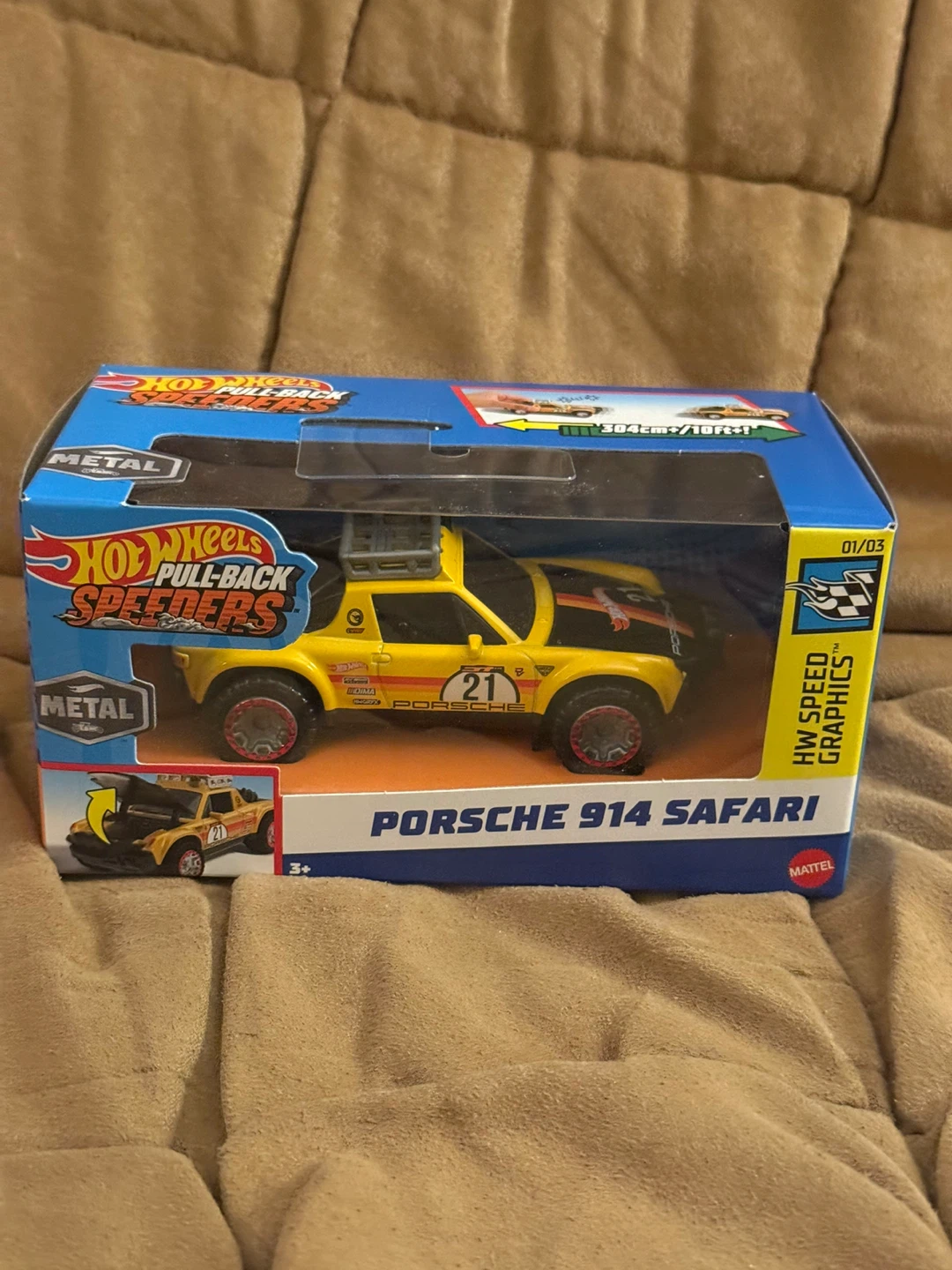 Hot Wheels Pull-Back Speeders Porsche 914 Safari