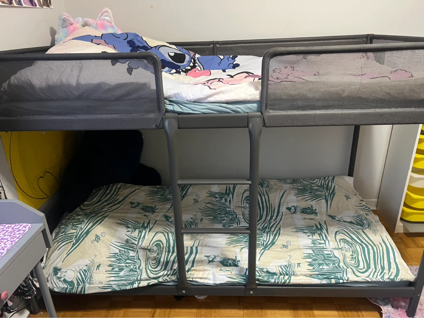 IKEA TUFFING Bunk Bed Frame - Dark Gray