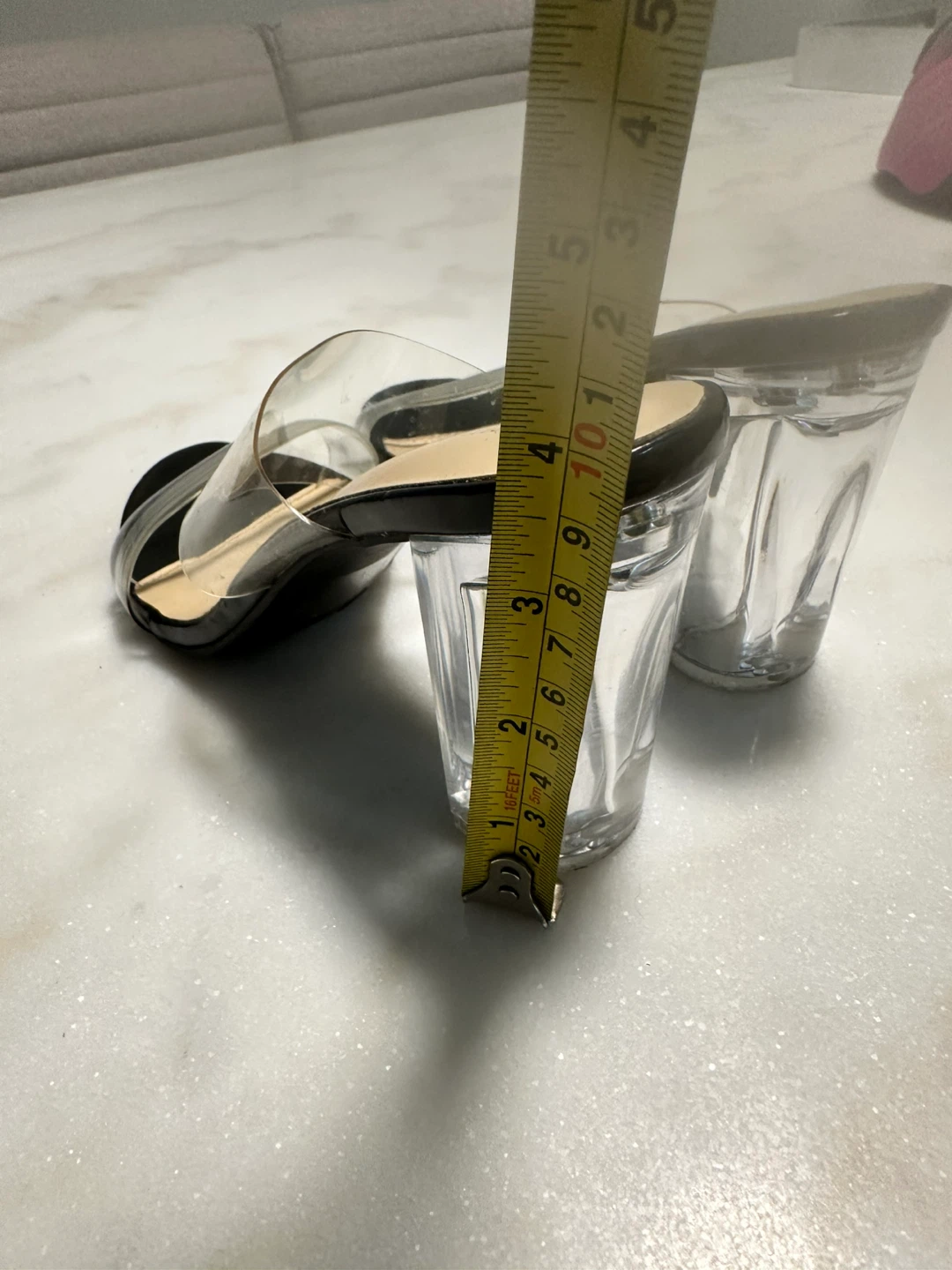 Streetwear Society Clear Strap Heels Size 8 - photo 3