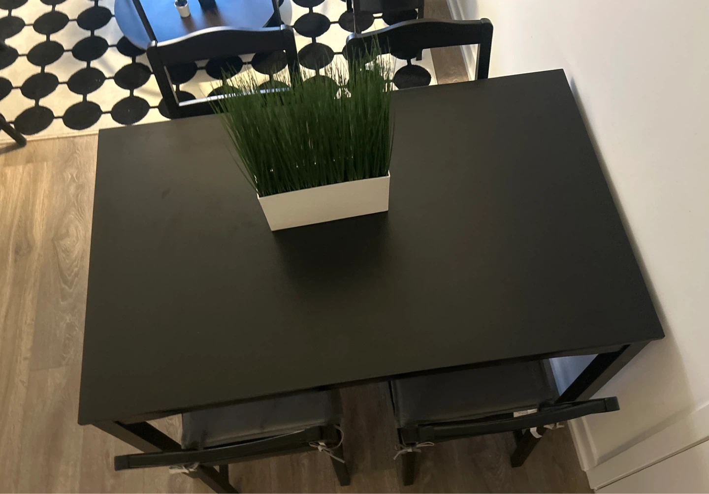 ❗️❗️ MUST GO❗️❗️Black Dining Table with 4 Chairs - photo 2