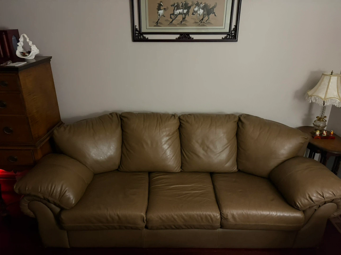 Brown Leather Sofa