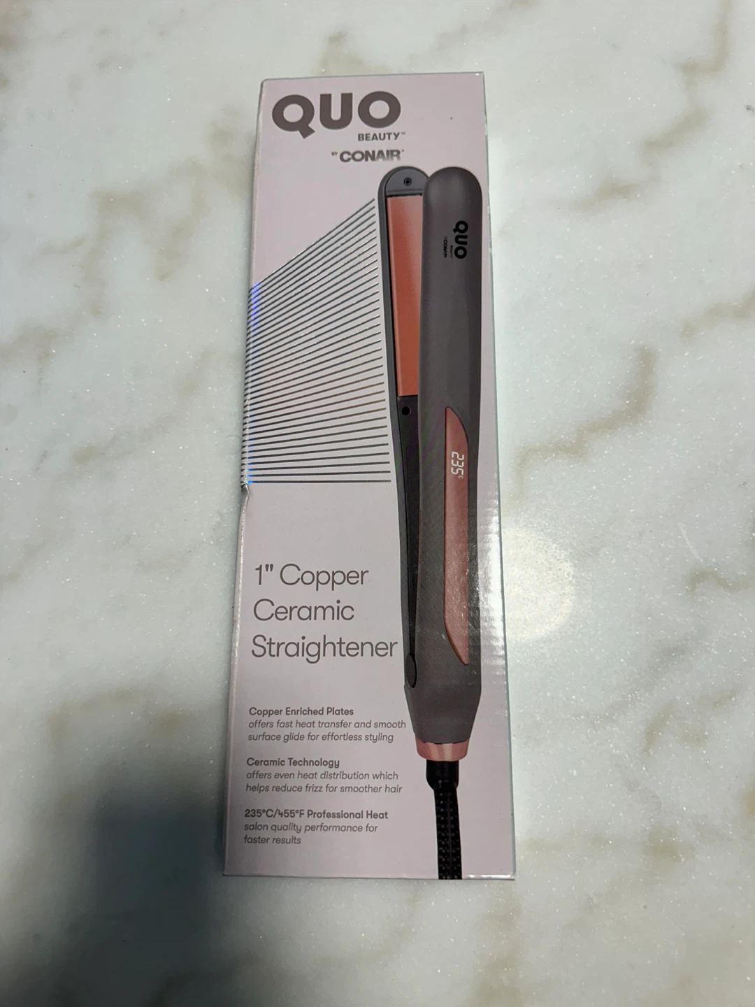 QUO by Conair 1" Copper Ceramic Straightener