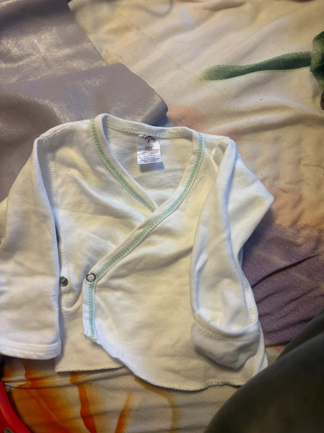 Hudson Baby White Kimono Bodysuit