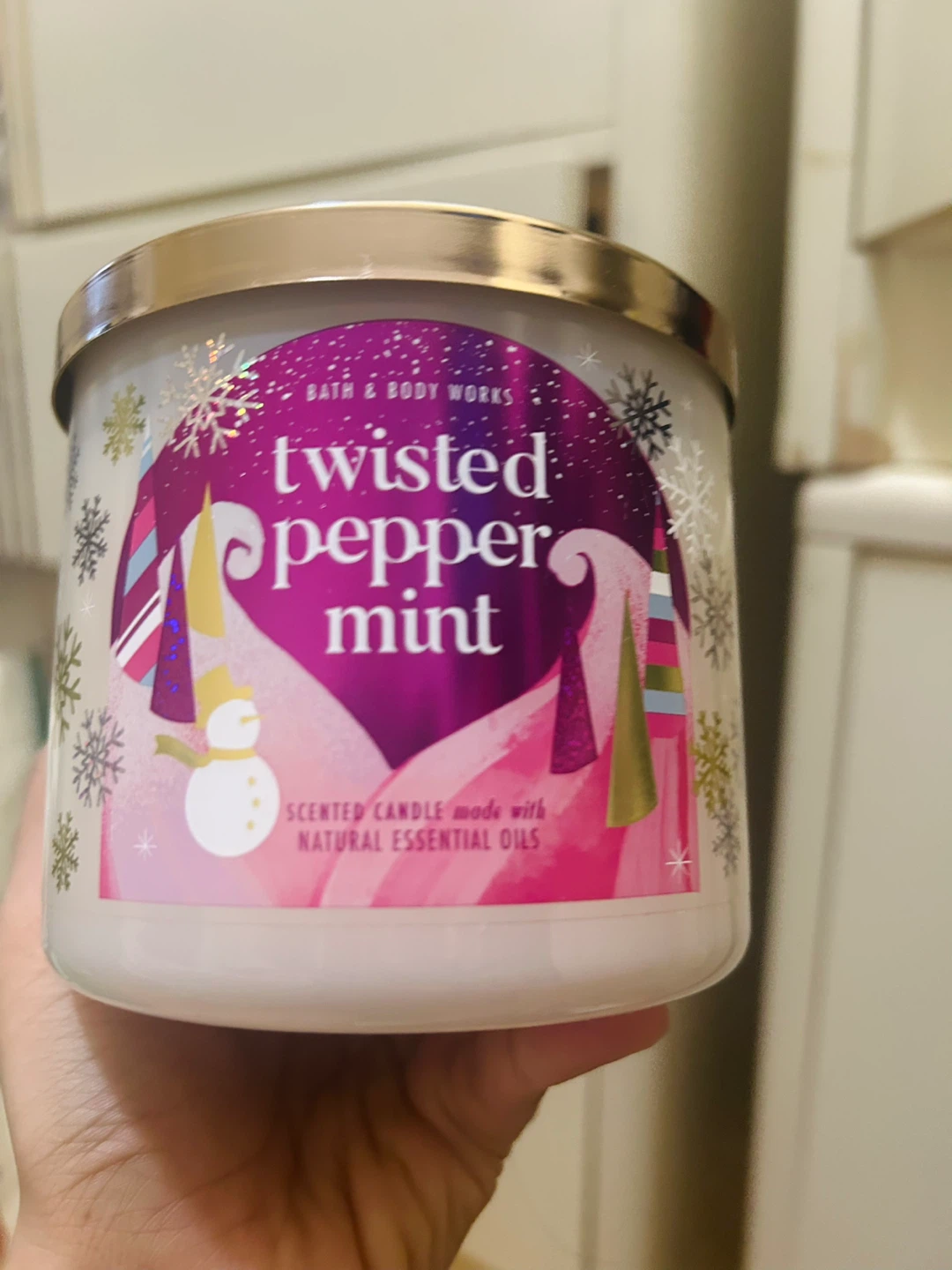 Bath & Body Works Twisted Peppermint 3-Wick Candle