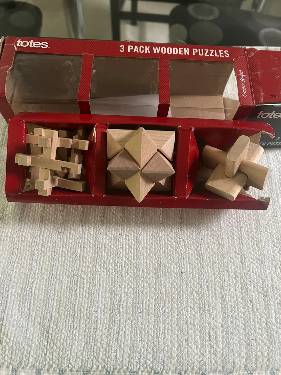 Totes 3 Pack Wooden Puzzles