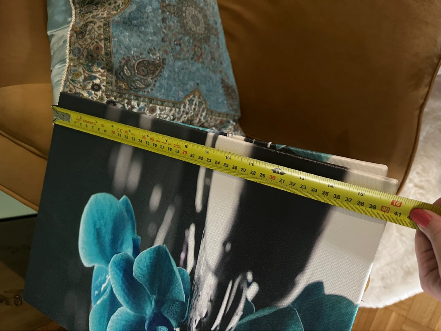 Set of 3 Canvas Prints - Blue Orchids - photo 5