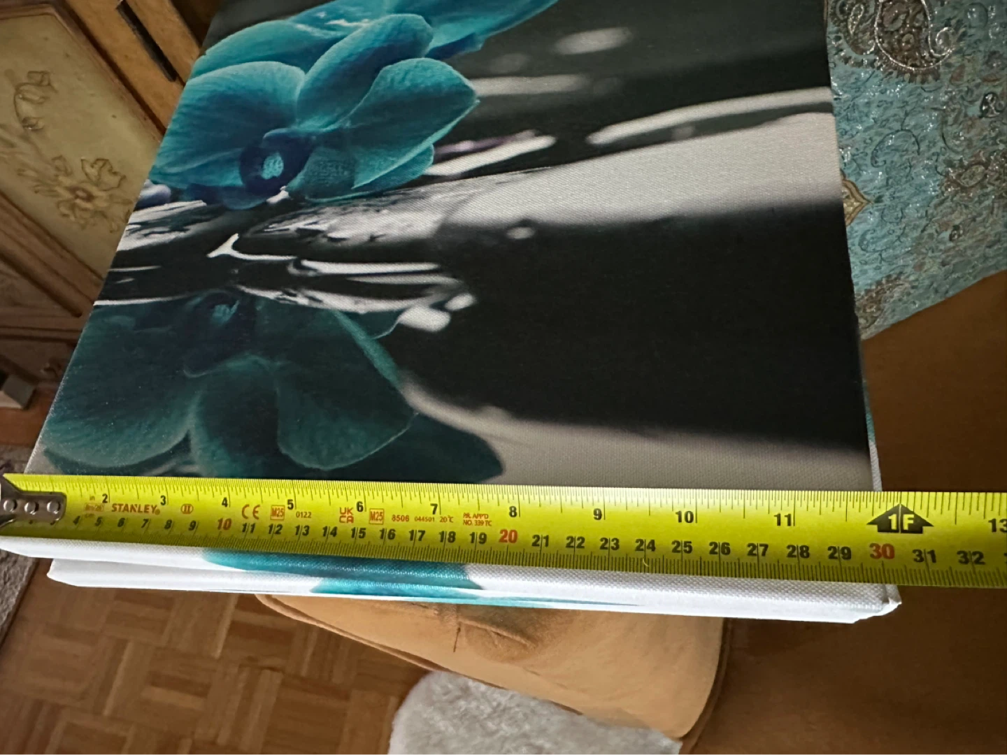 Set of 3 Canvas Prints - Blue Orchids - photo 4