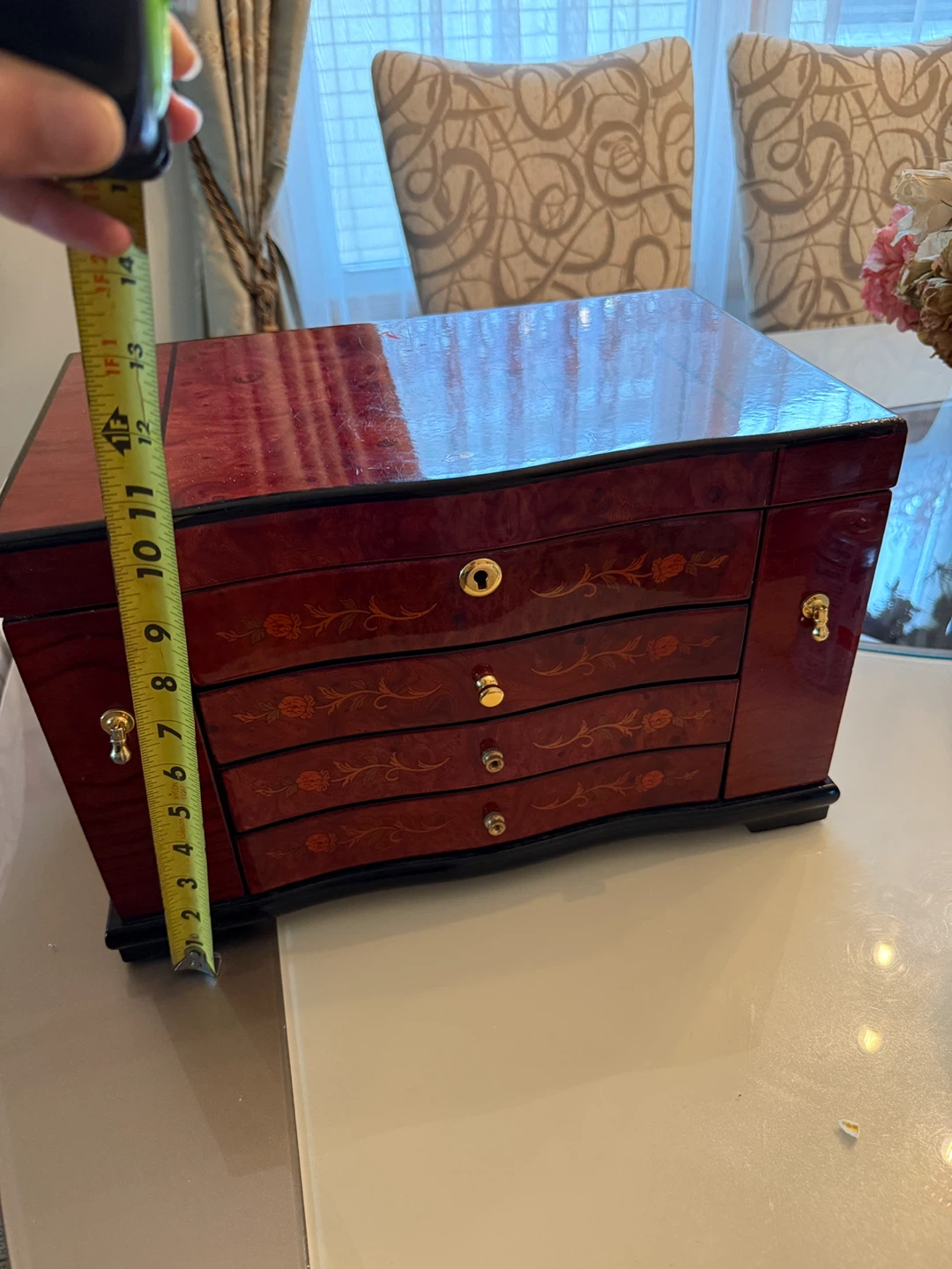 Jewelry Box with Mirror and Drawers - photo 3