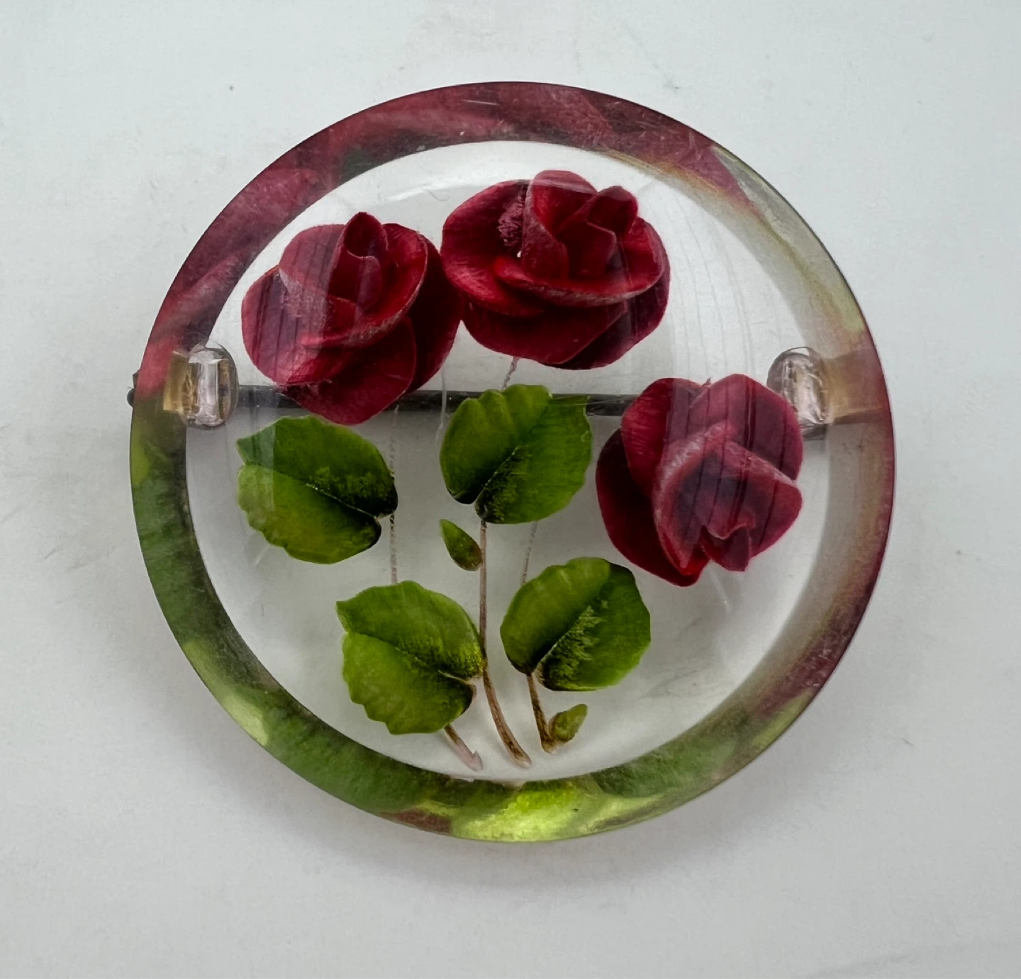 Vintage Lucite Brooch