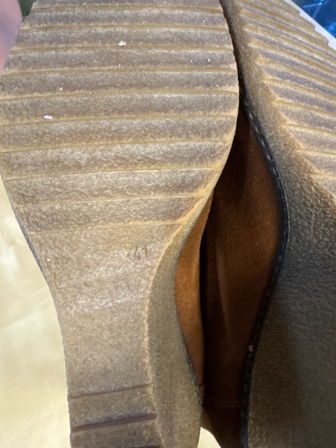 Brown Suede Wedge Ankle Boots - photo 4