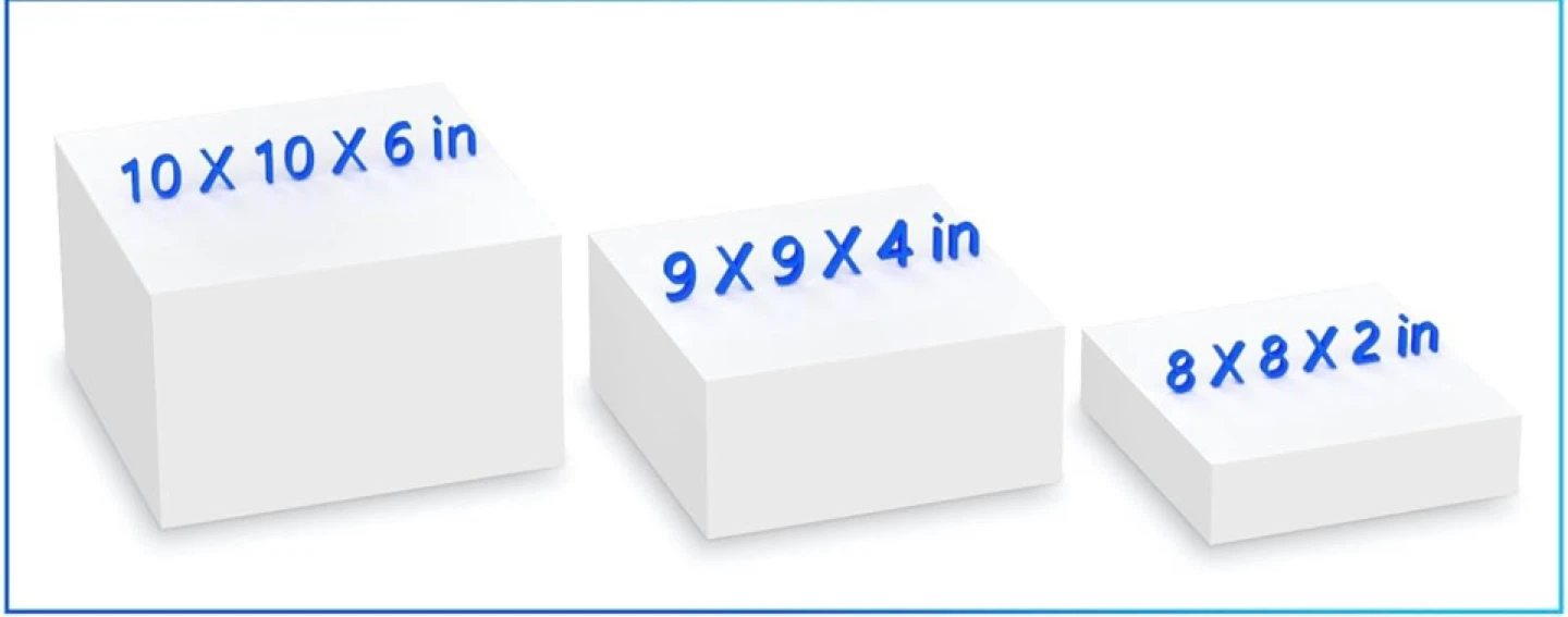 8"x9"x10", Buffet Risers, Food Display Stands for Party, 3PCS Ac - photo 4