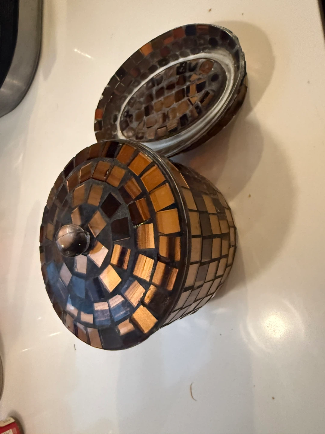 Mosaic Decorative Jar with Lid - photo 3